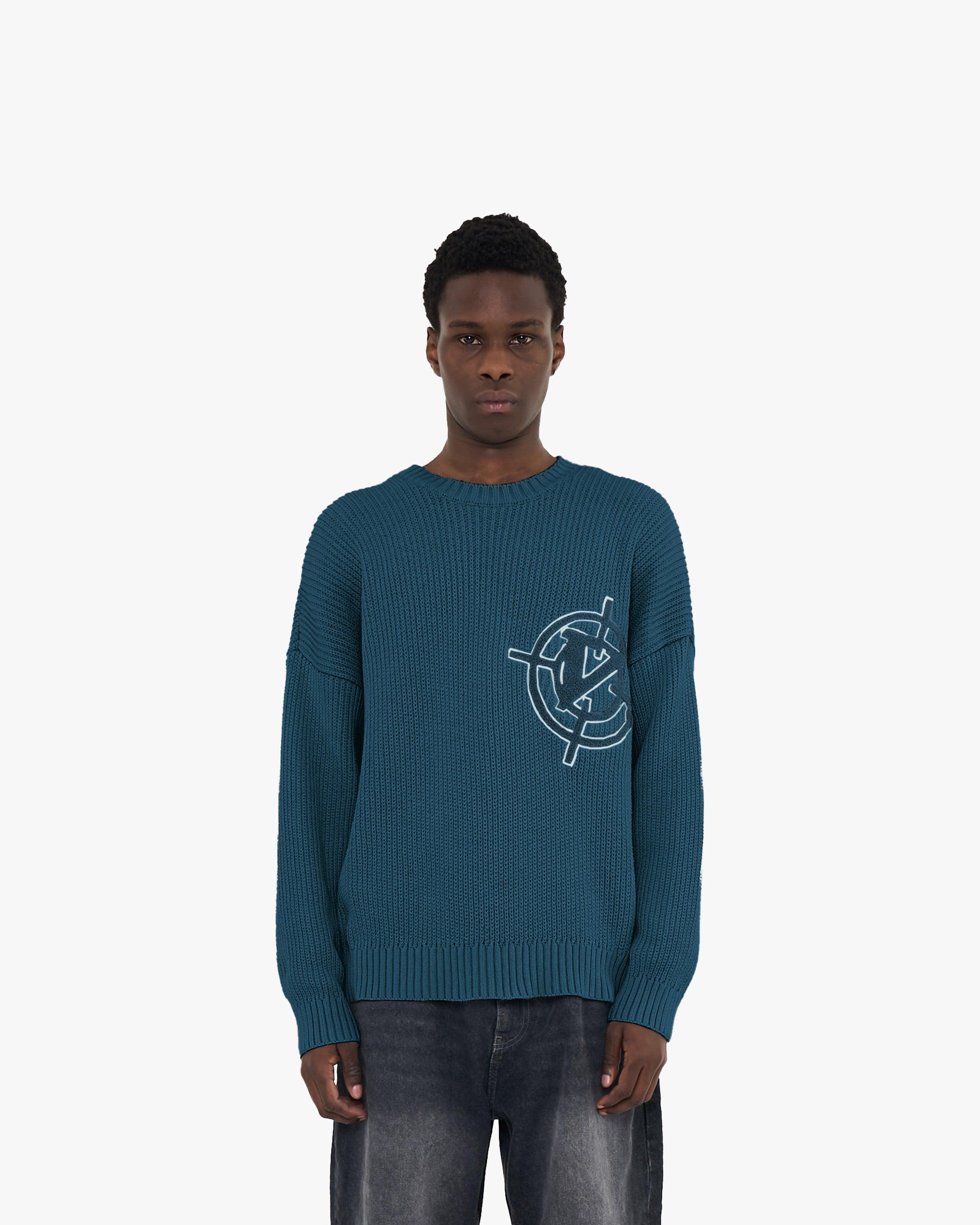 V-LOGO KNITWEAR MIDNIGHT BLUE