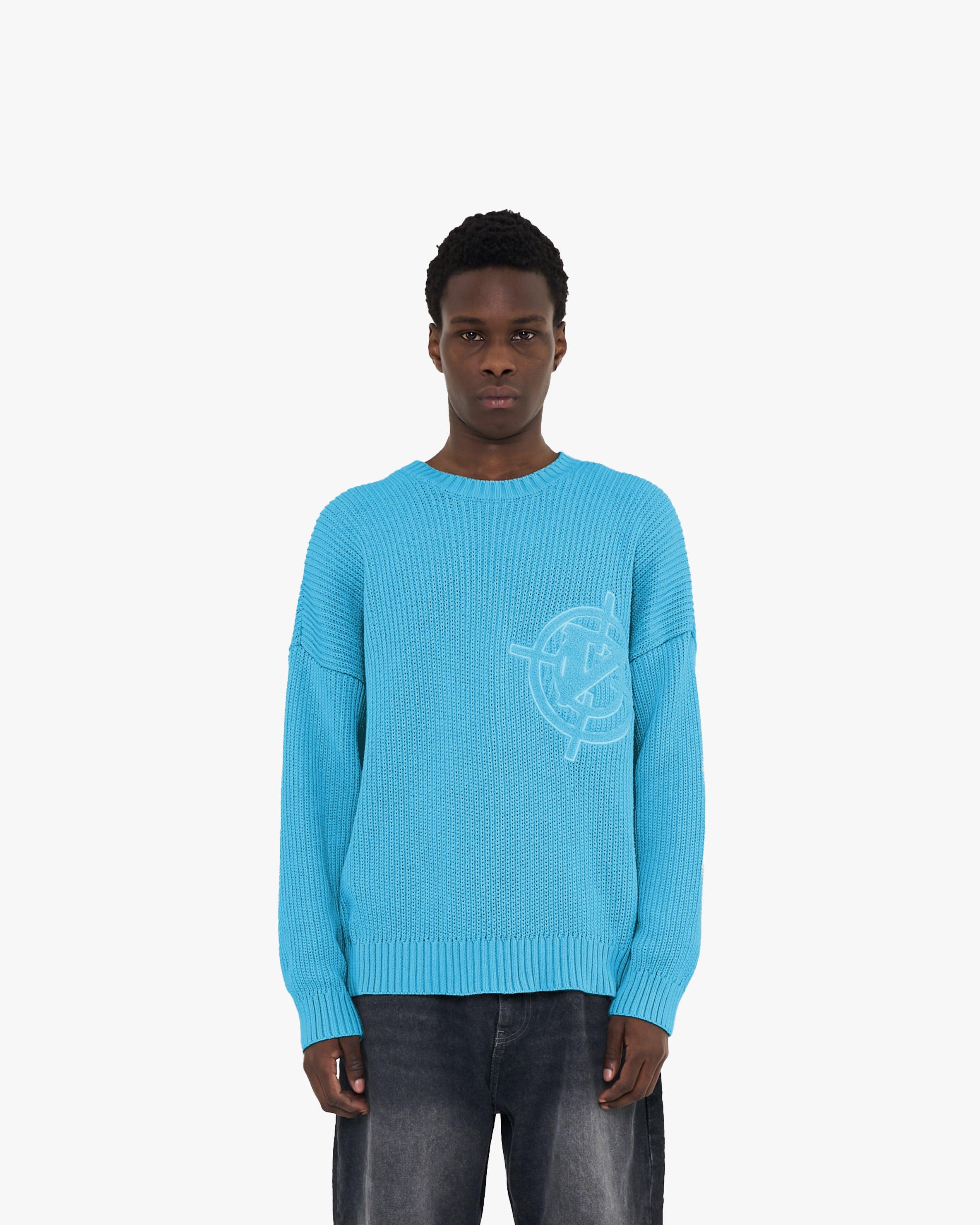 V-LOGO KNITWEAR SKY BLUE
