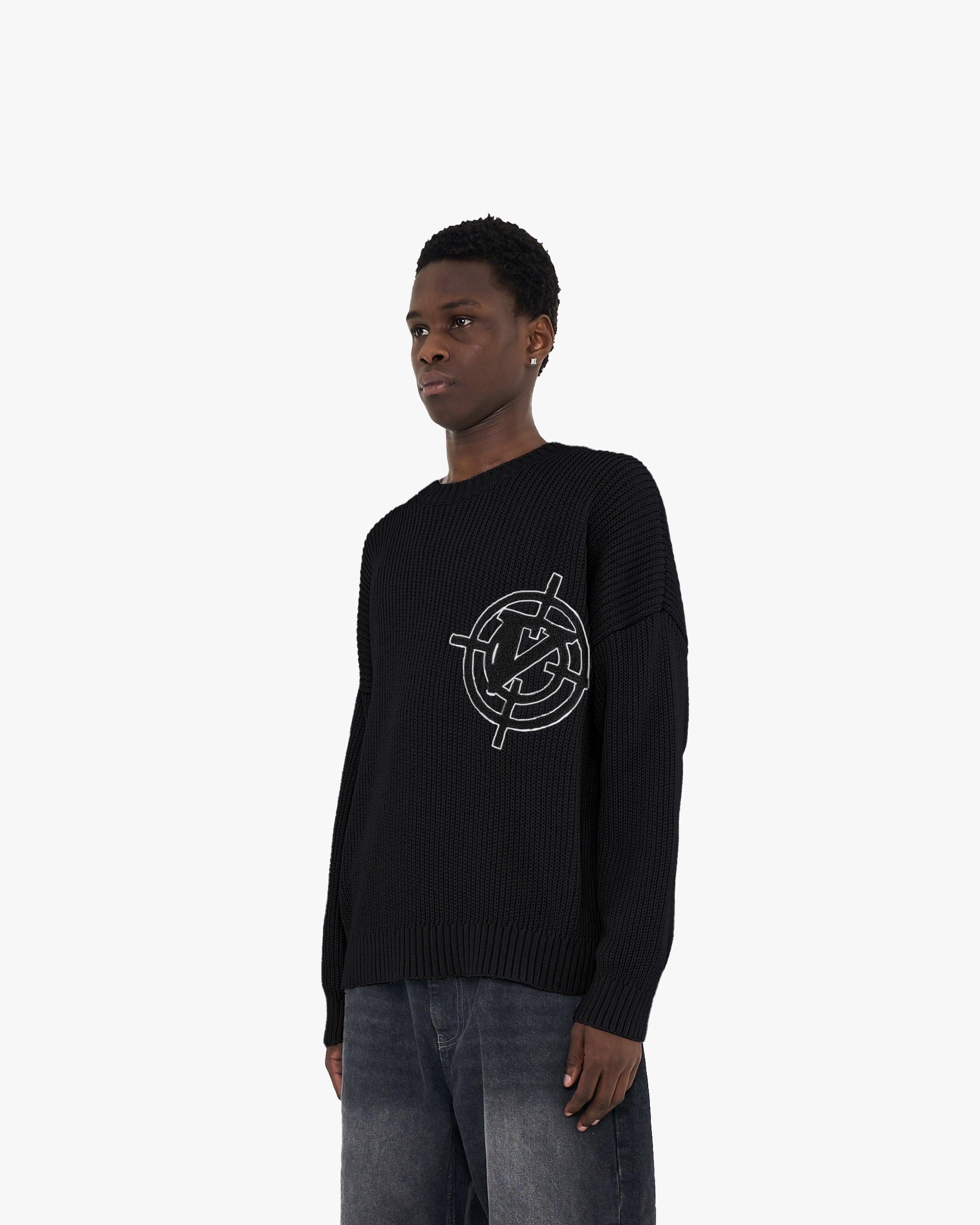 V-LOGO KNITWEAR BLACK