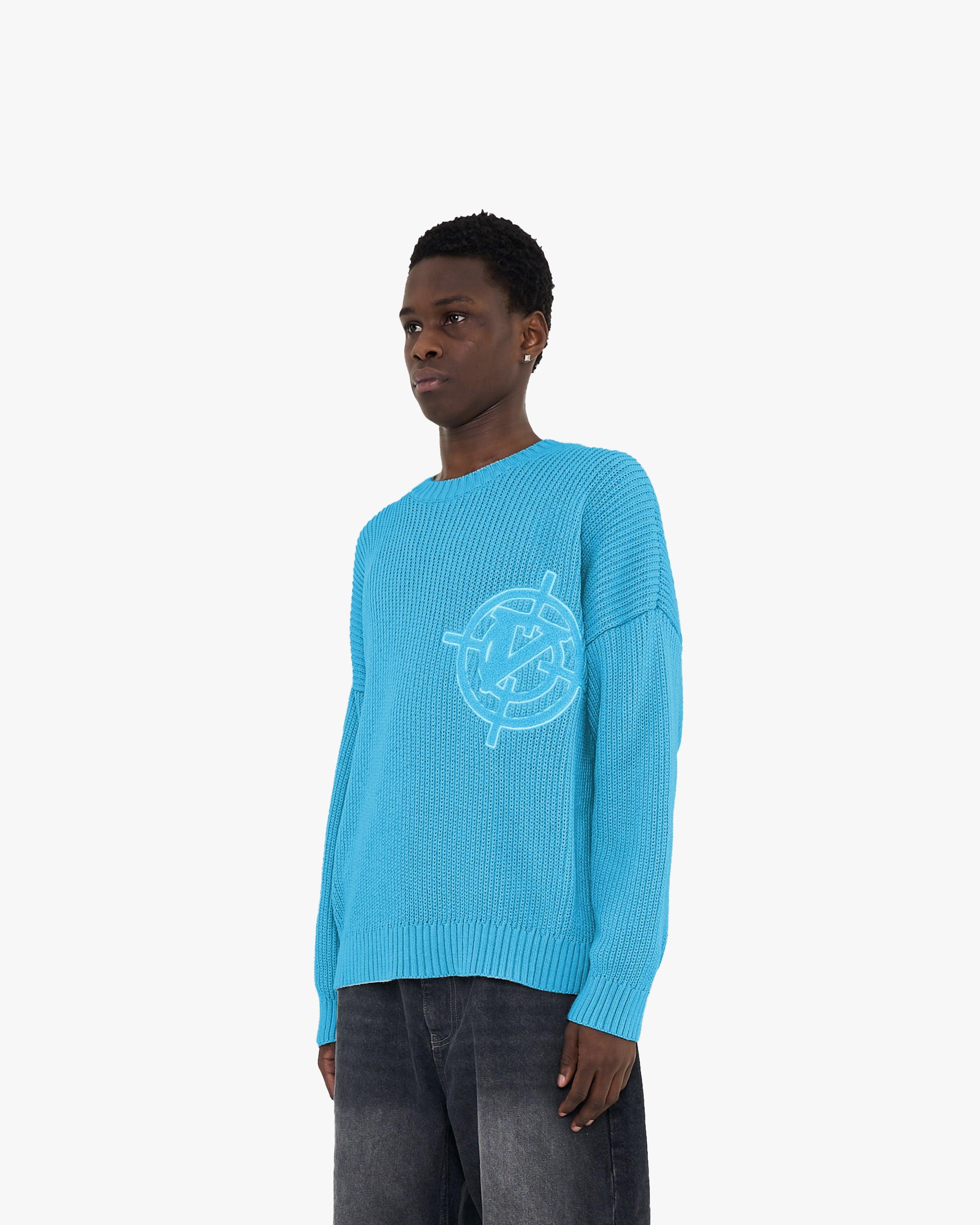 V-LOGO KNITWEAR SKY BLUE
