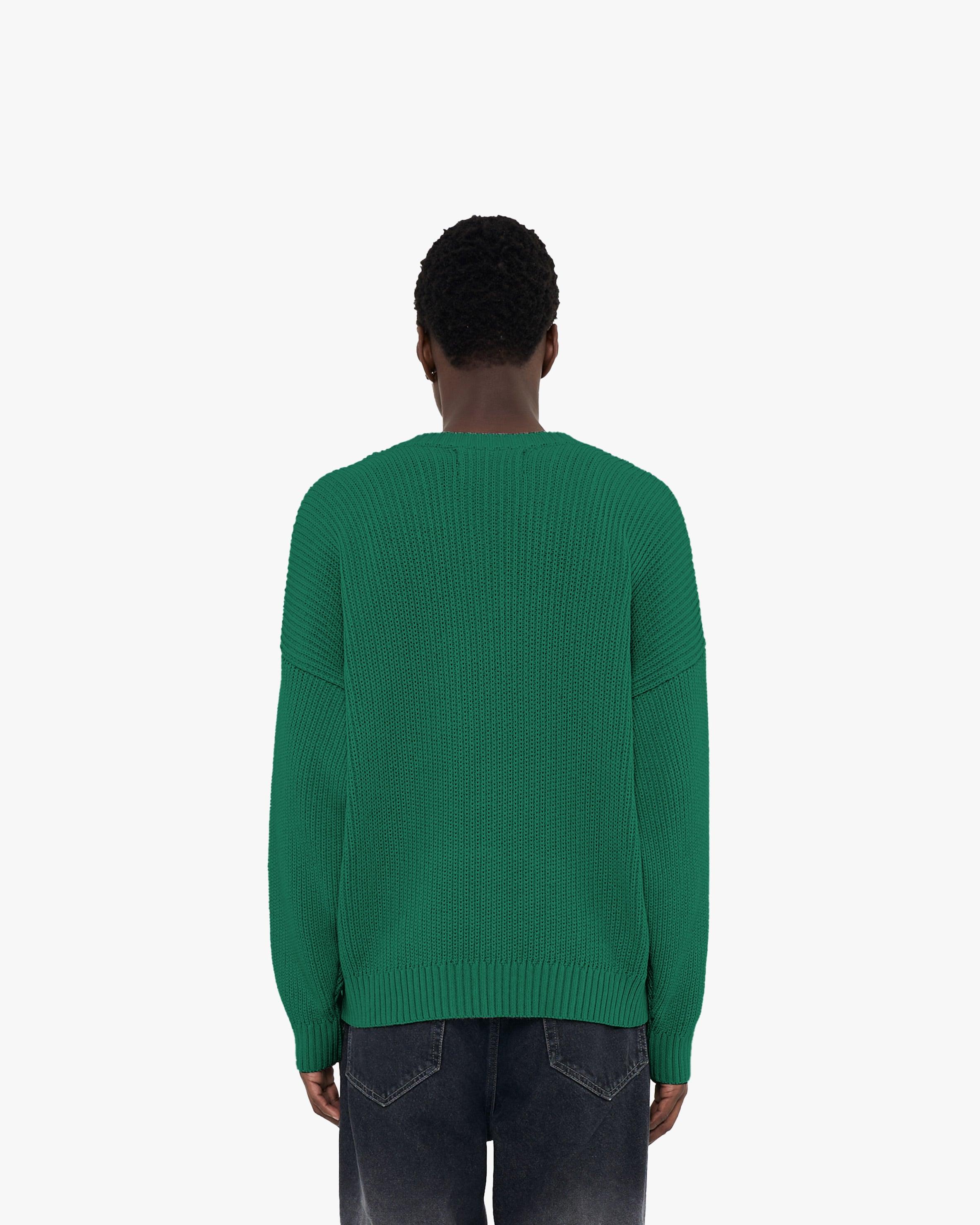 V-LOGO KNITWEAR GREEN