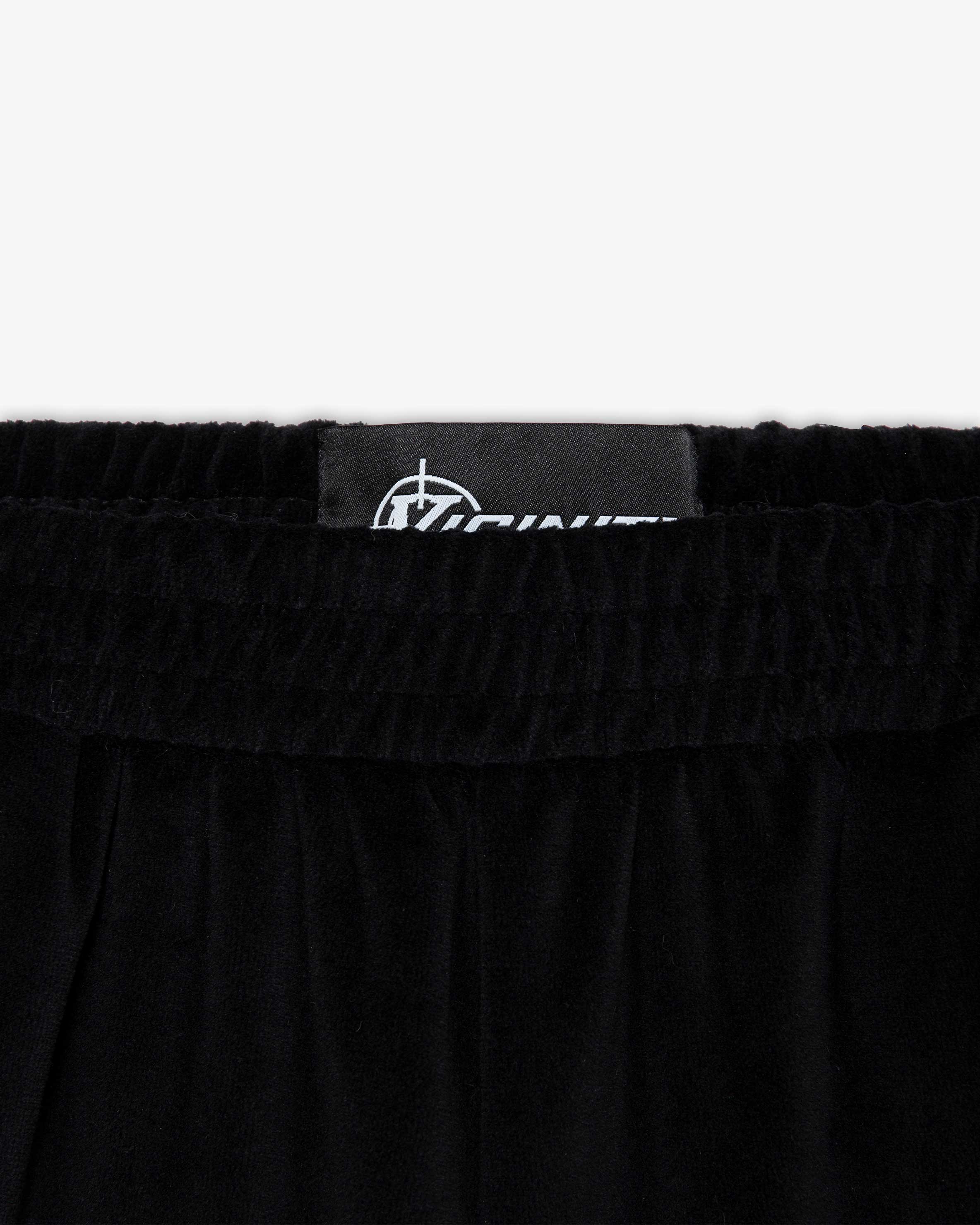 VELOURS TRACK PANTS BLACK