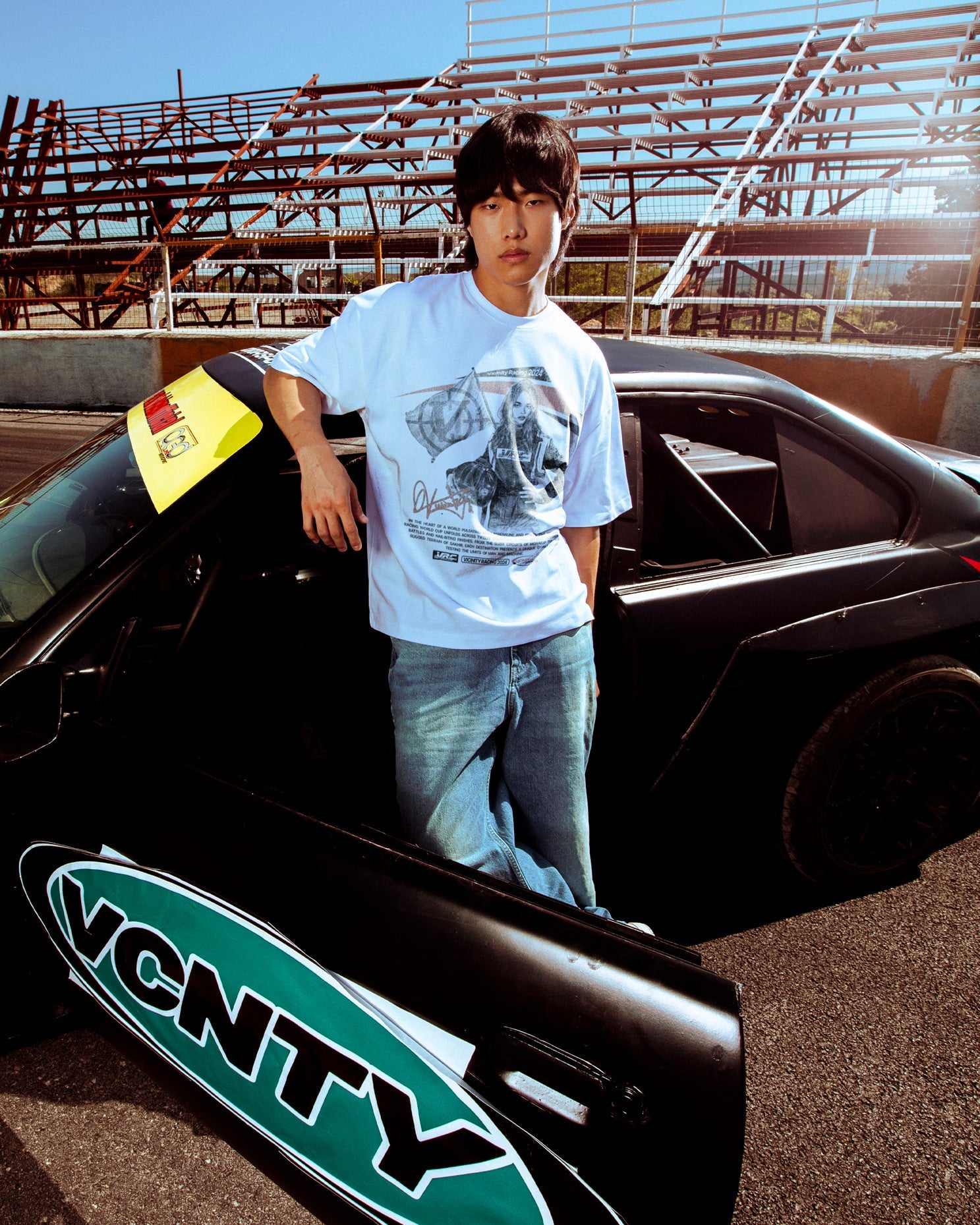 RACING GIRL TEE WHITE