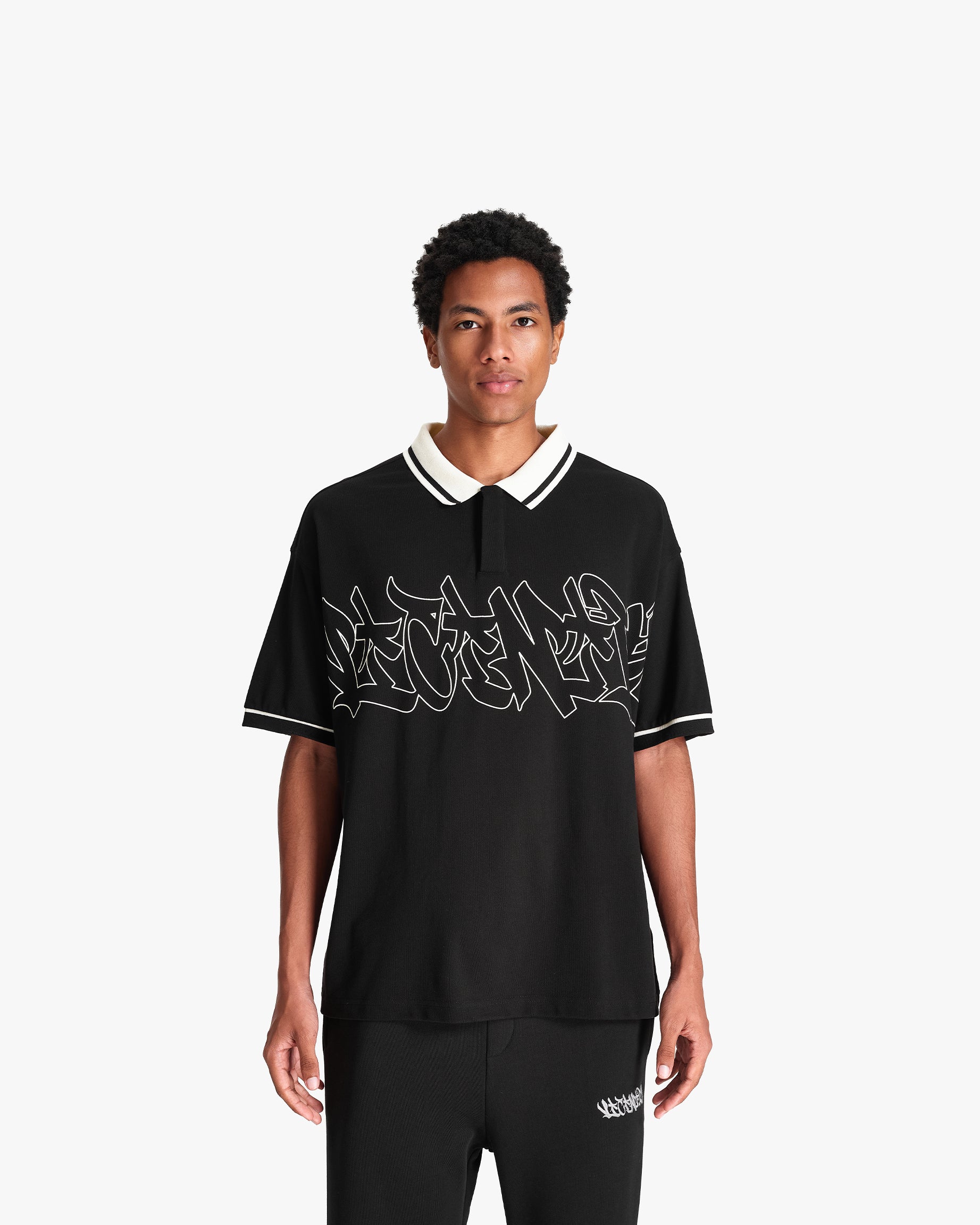 GRAFFITI POLO BLACK