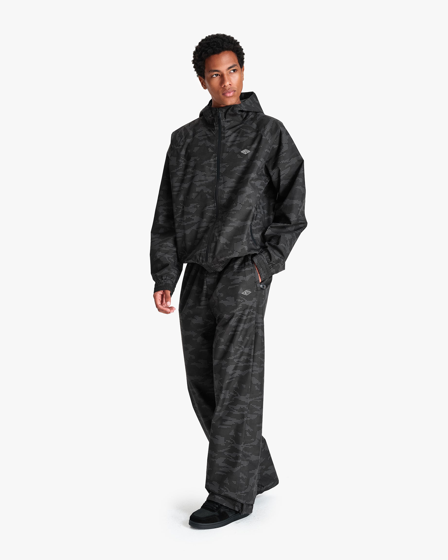 TRACK PANTS DOTTED CAMO BLACK