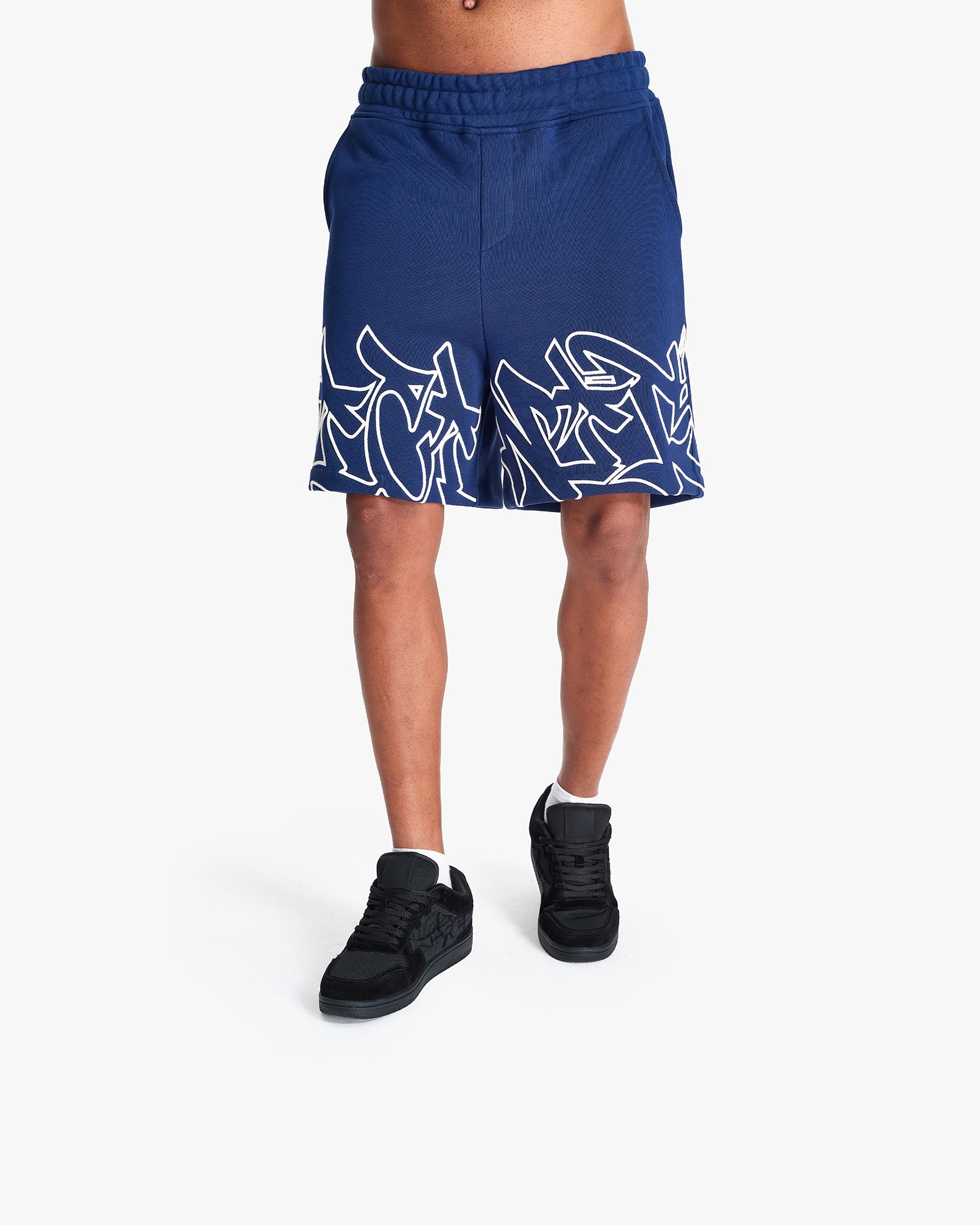 GRAFFITI SHORTS BLUE