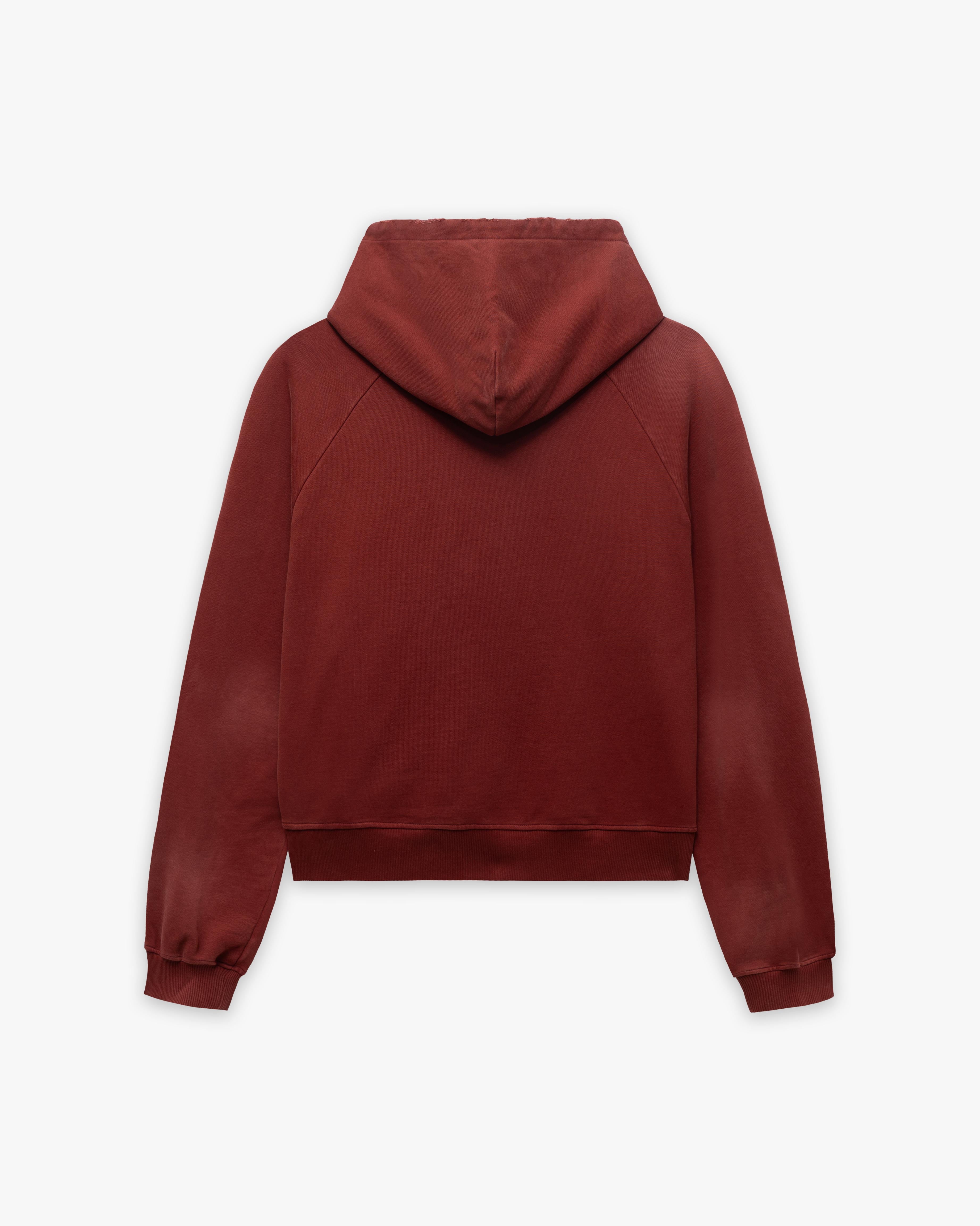 PASSPORT HOODIE WASHED RED