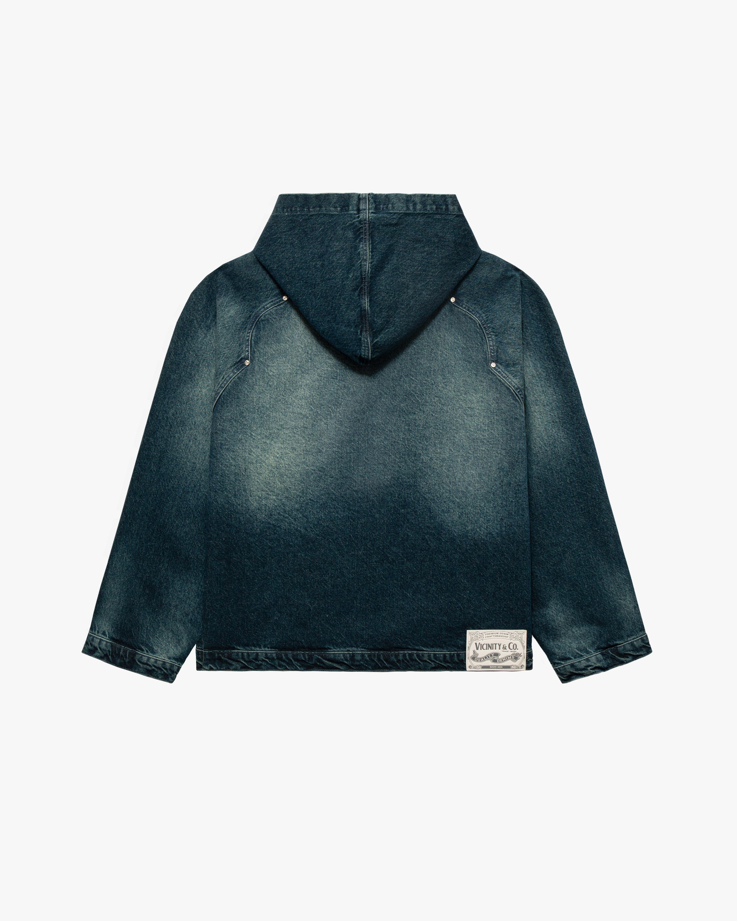 WILD SOUTH DENIM HOODIE LAKE