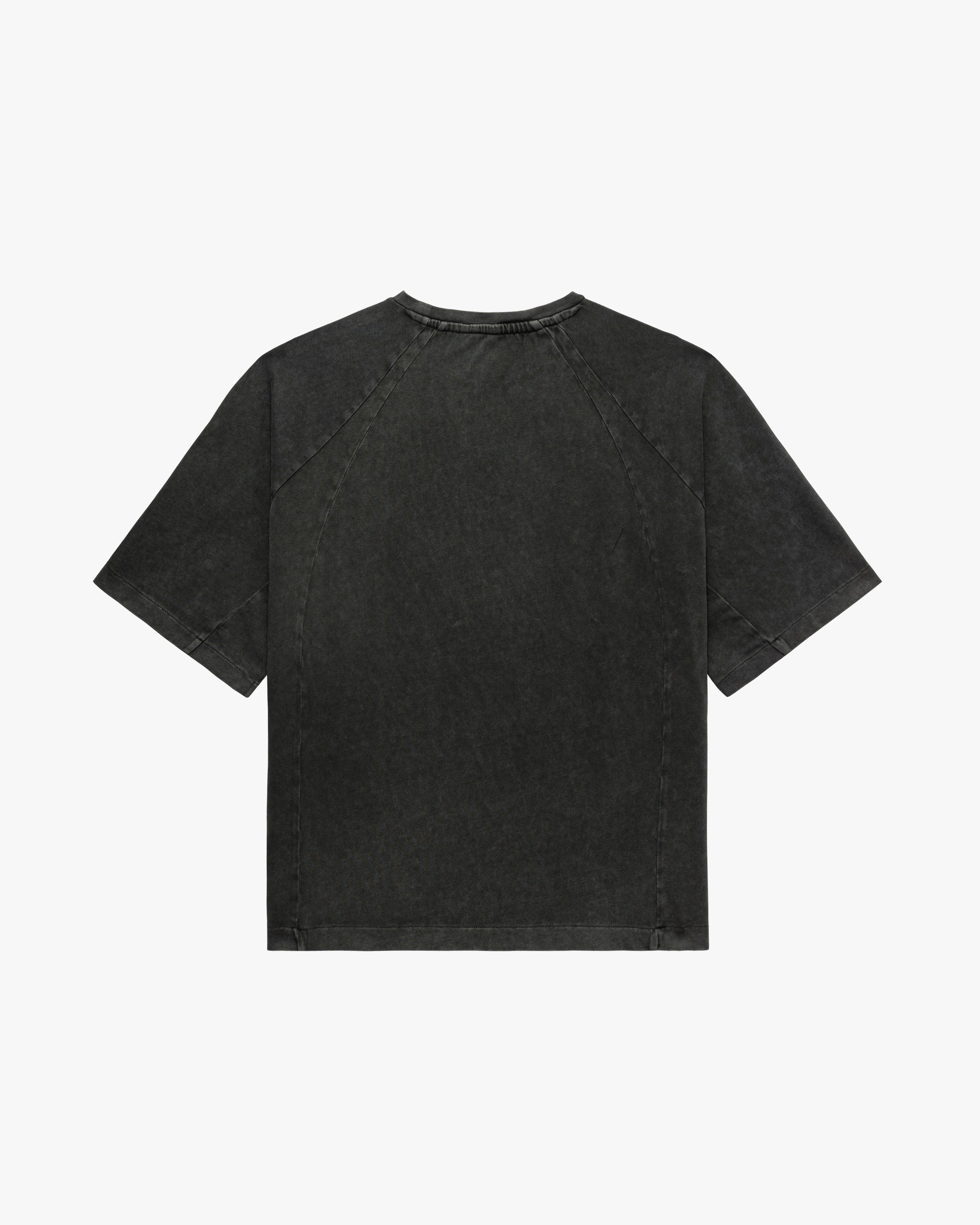 ACID WASHED TEE DARK GREY