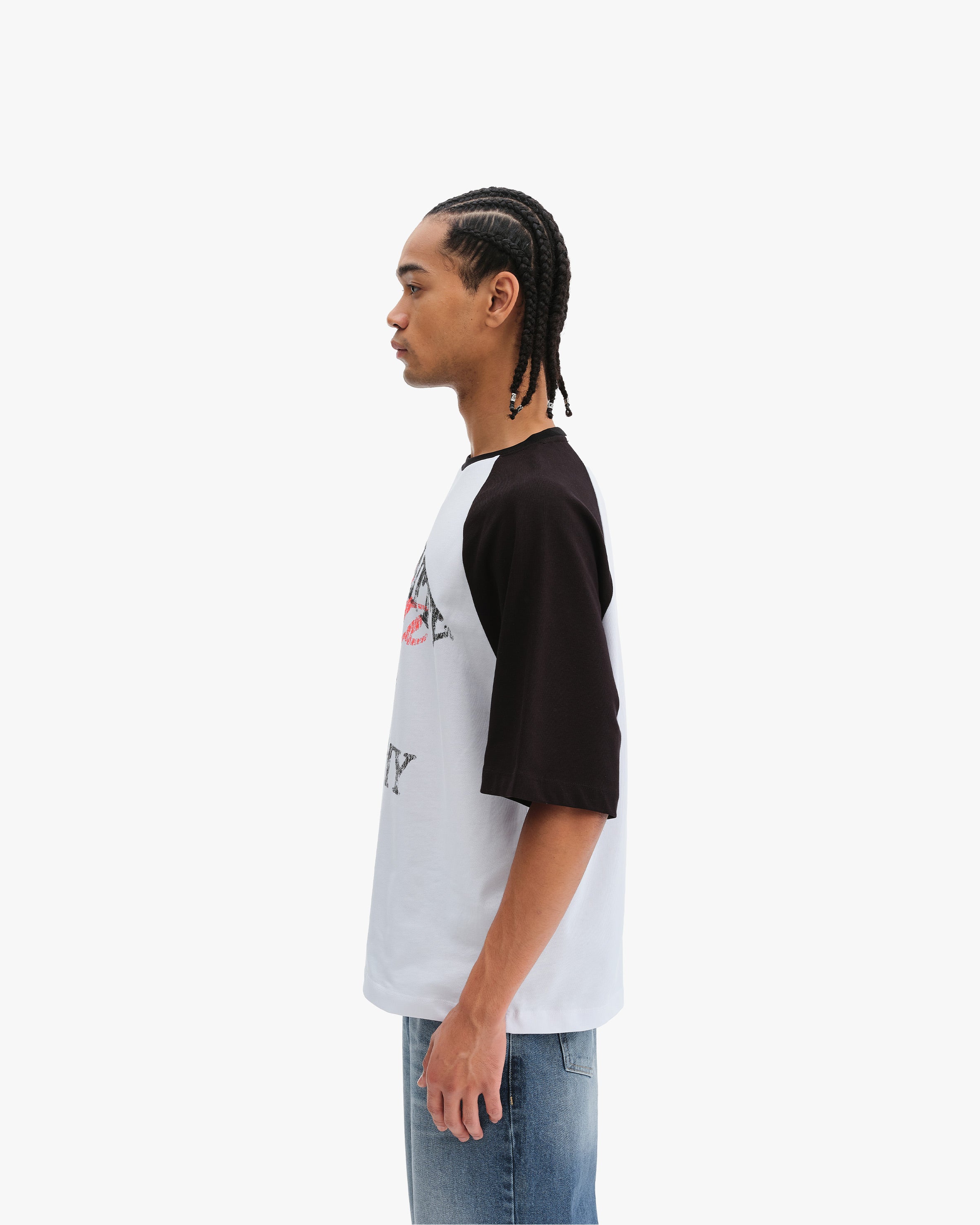 BICOLOR PUBLIC INSTITUTE TEE BLACK/WHITE