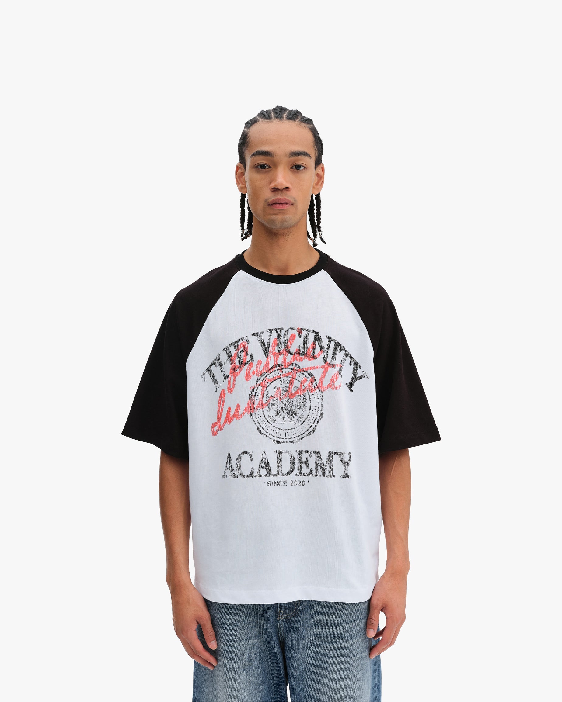 BICOLOR PUBLIC INSTITUTE TEE BLACK/WHITE