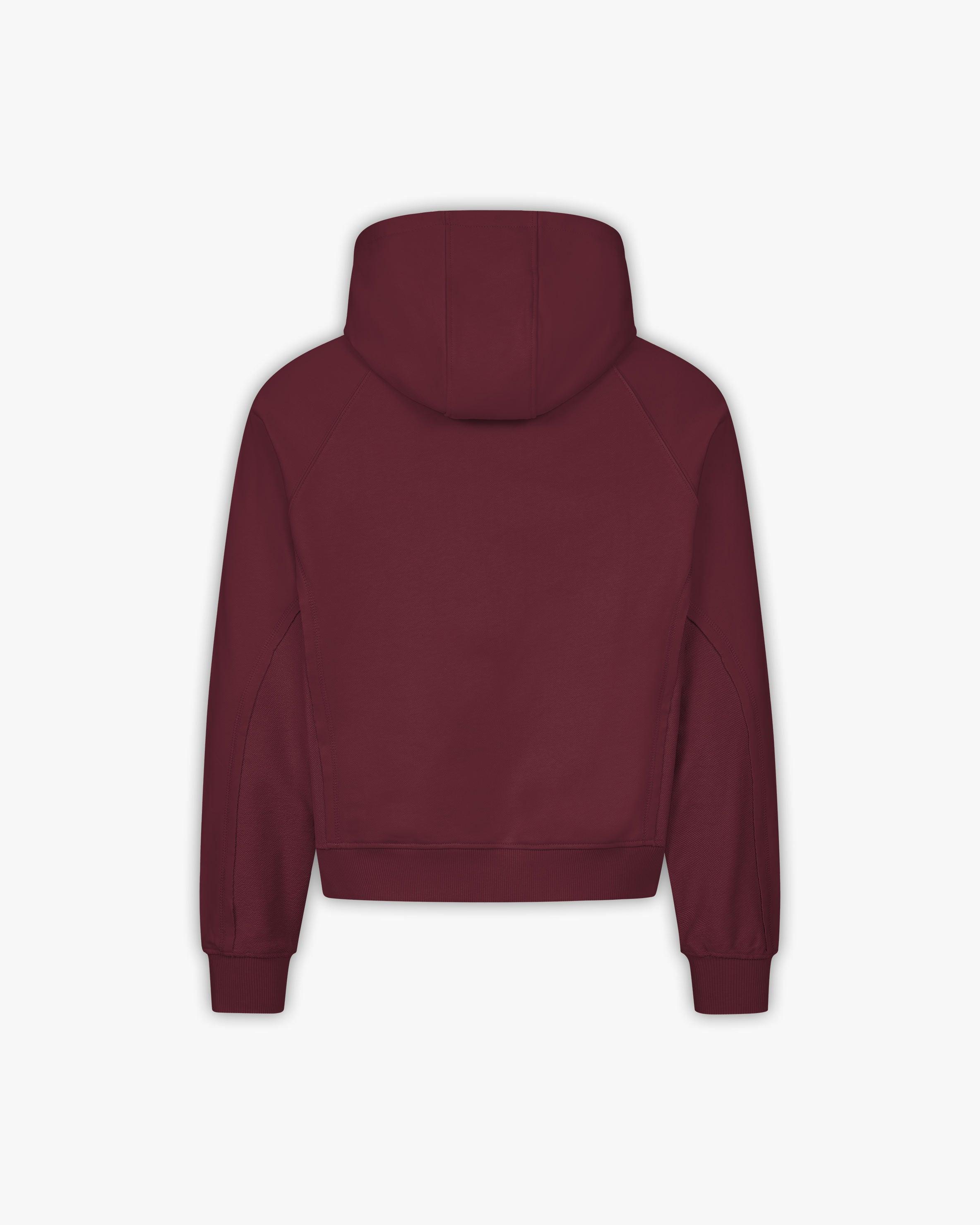 INSIDE OUT HOODIE WINE RED
