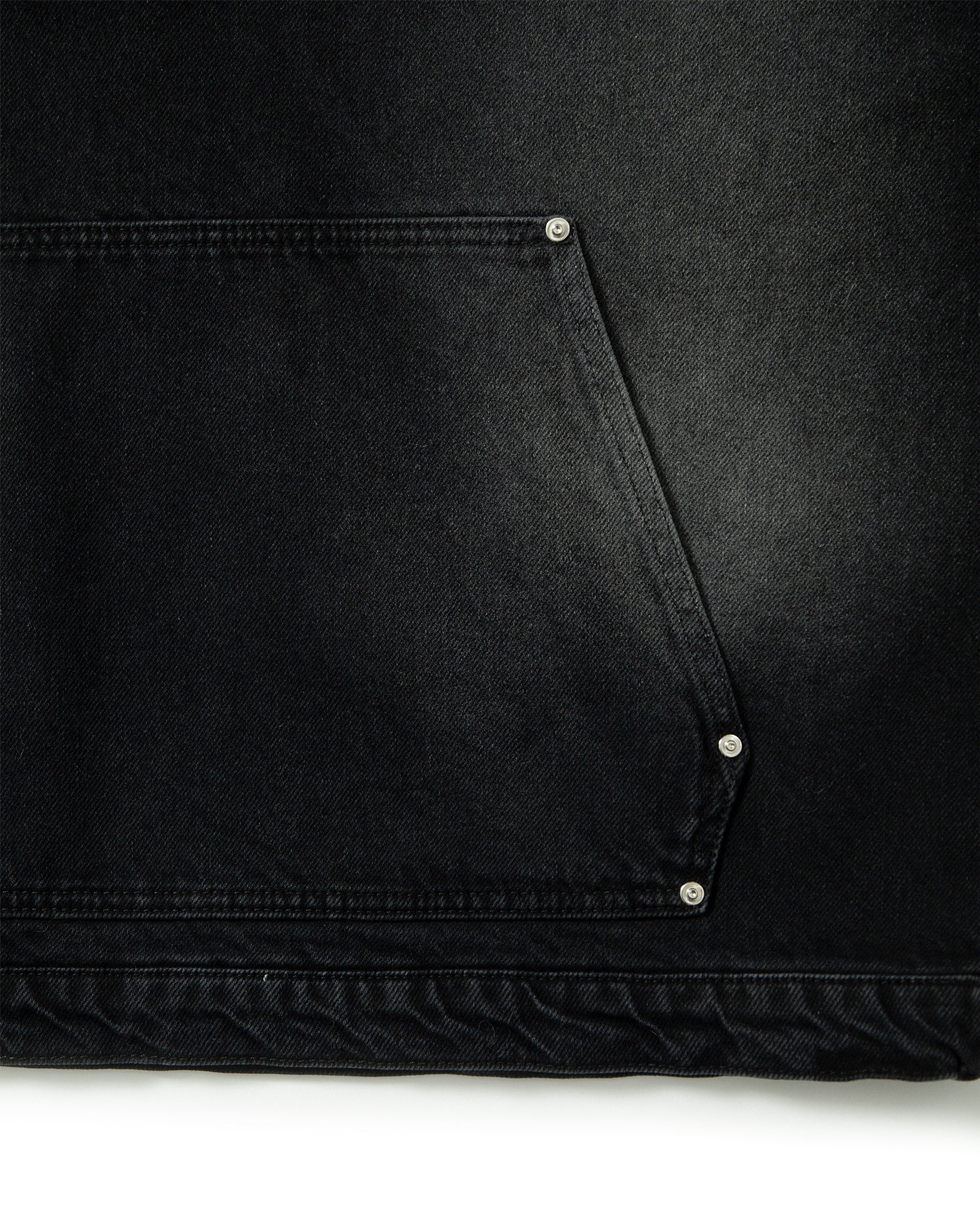 WILD SOUTH DENIM HOODIE COAL