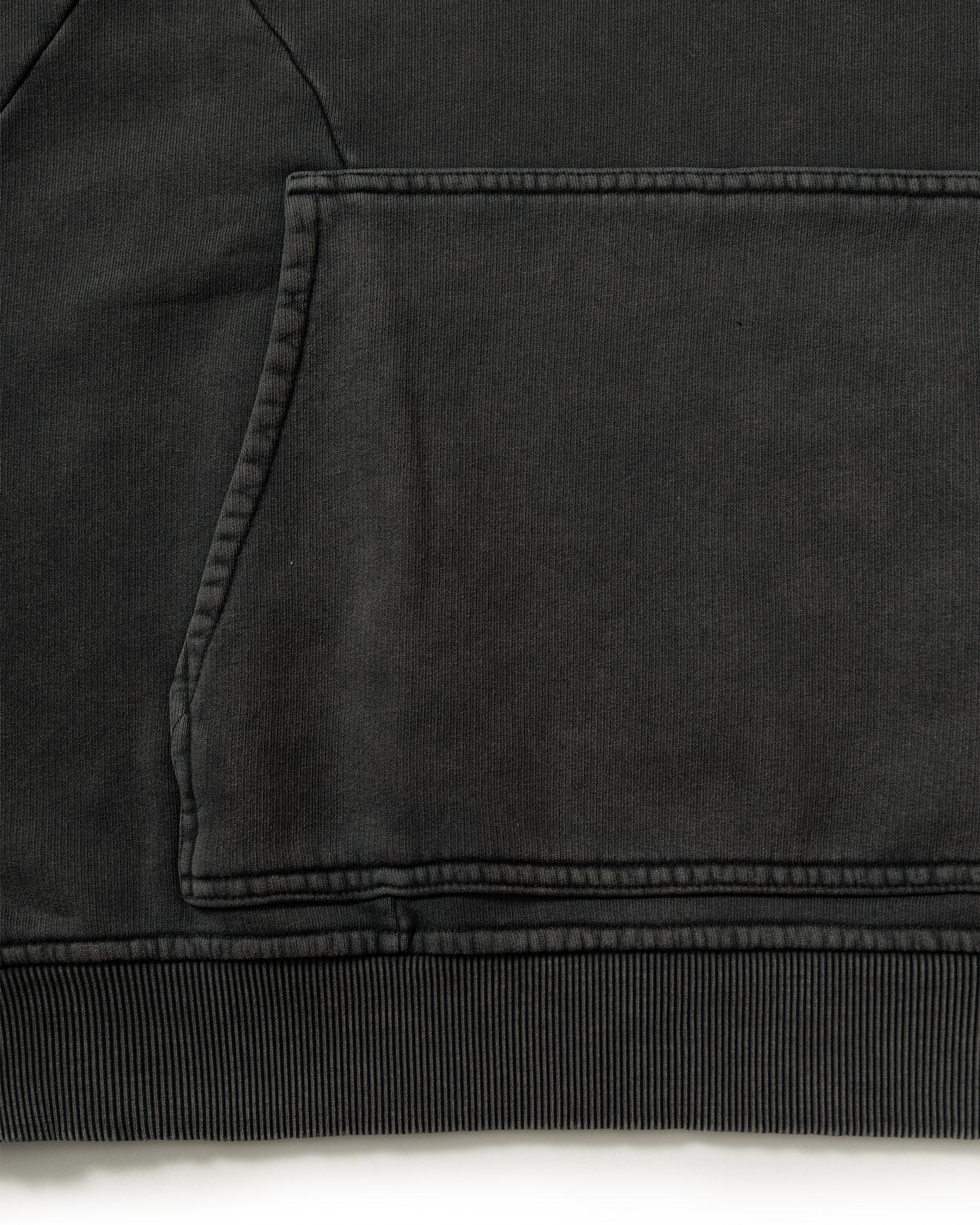 ACID WASHED HOODIE DARK GREY