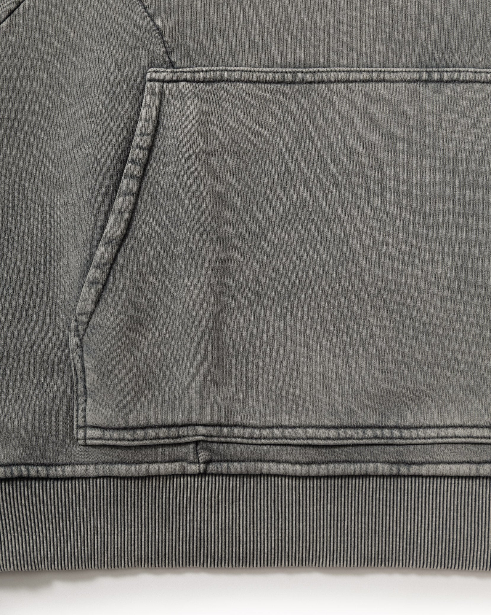 ACID WASHED HOODIE LIGHT GREY