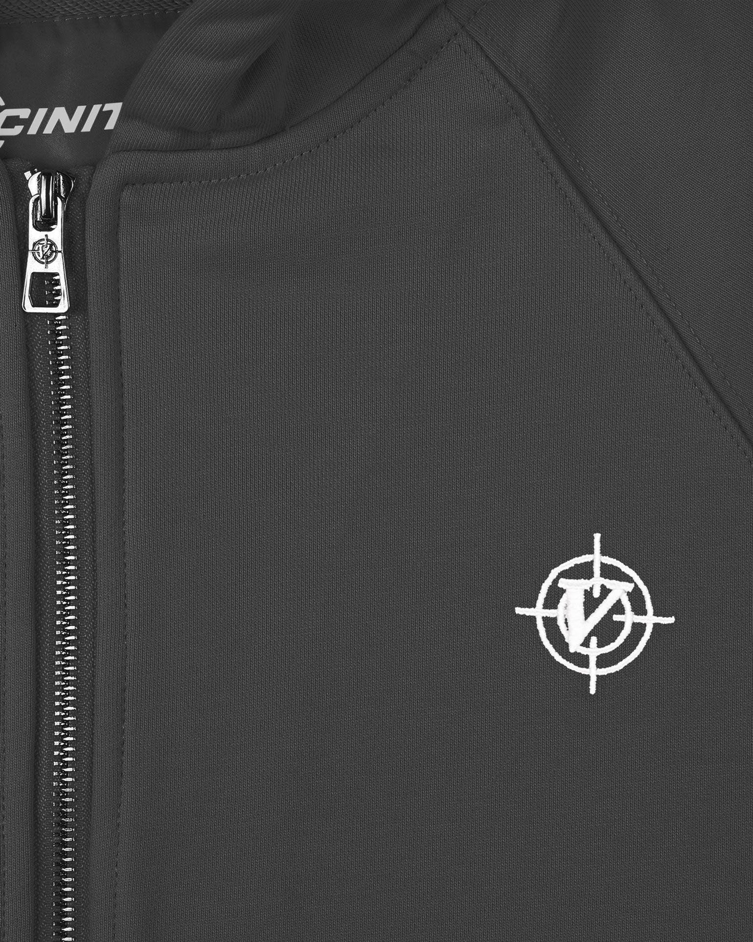 INSIDE OUT ZIP HOODIE ASH GREY