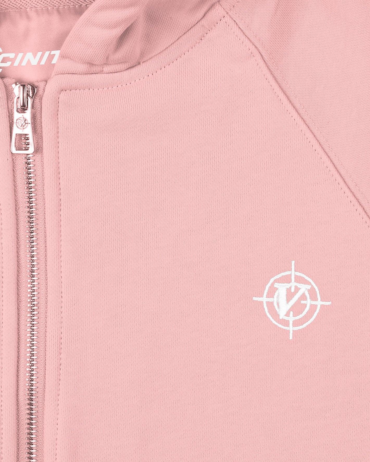 INSIDE OUT ZIP HOODIE PINK