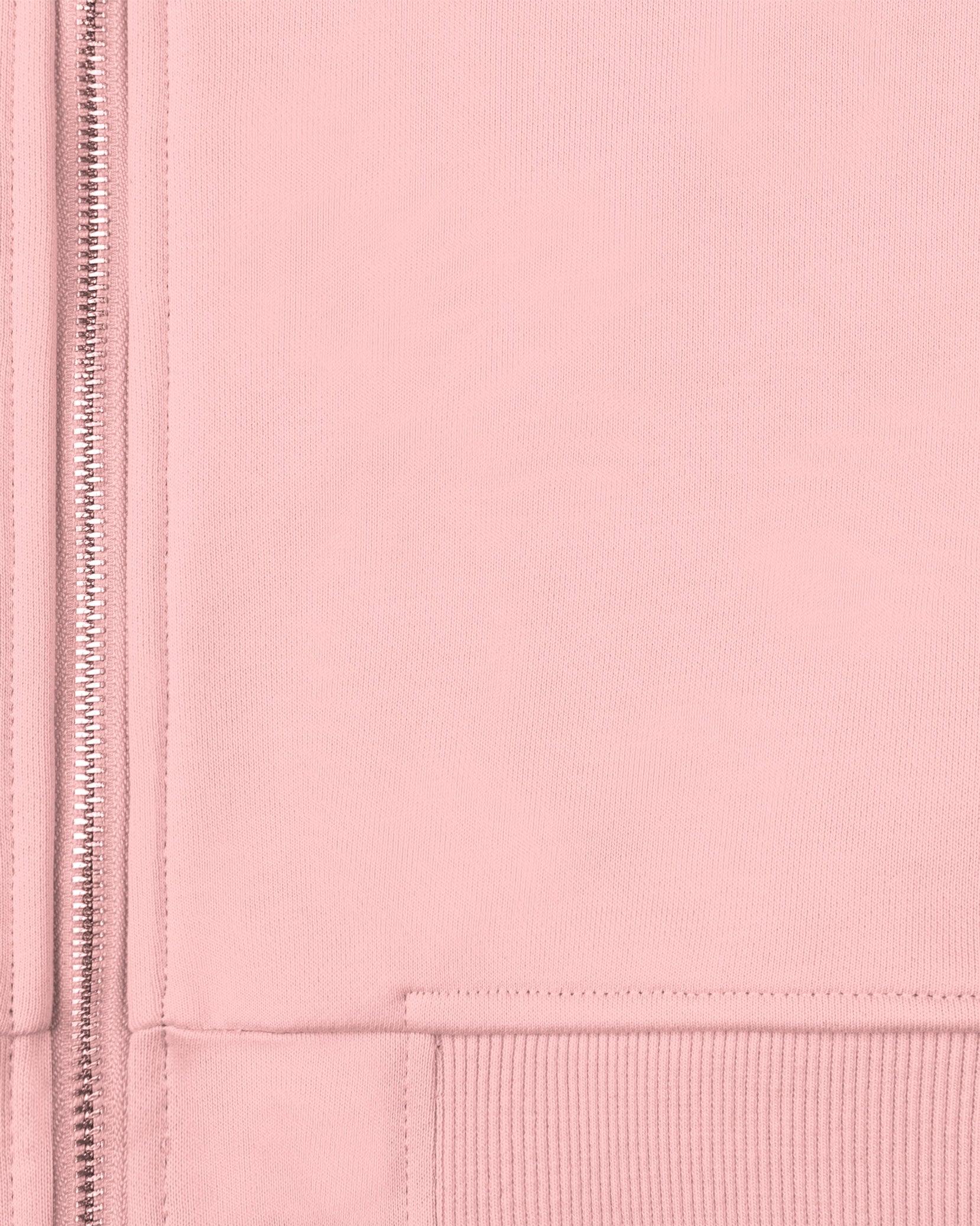 INSIDE OUT ZIP HOODIE PINK