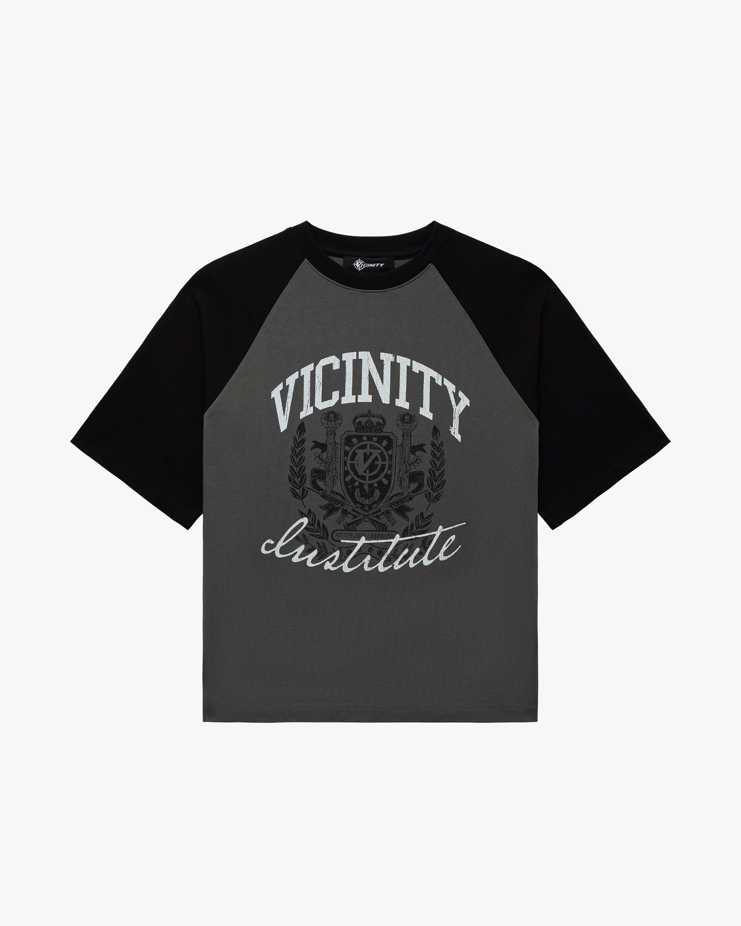 INSTITUTE TEE GREY/BLACK