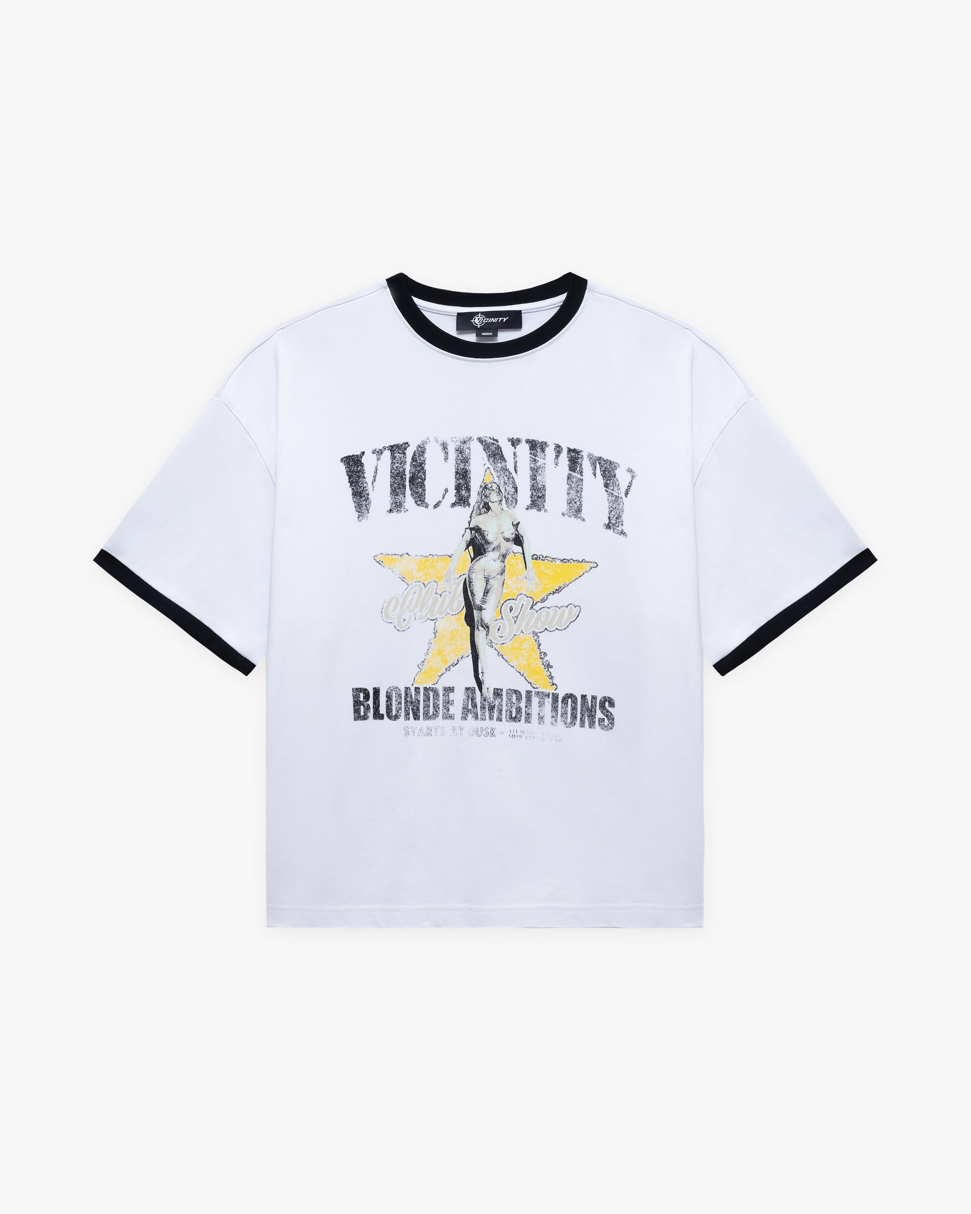 BLONDE AMBITIONS TEE WHITE