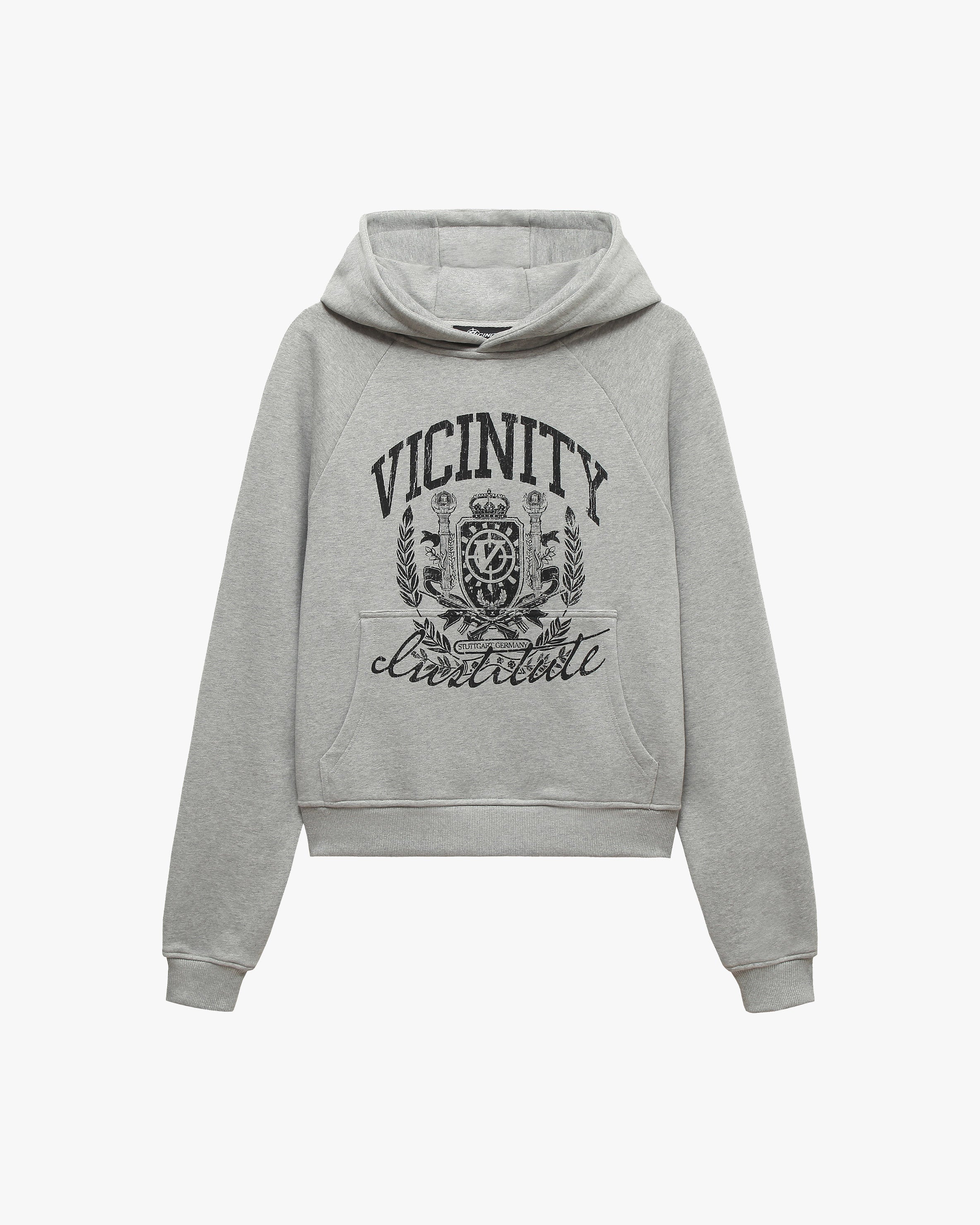 INSTITUTE HOODIE GREY MELANGE