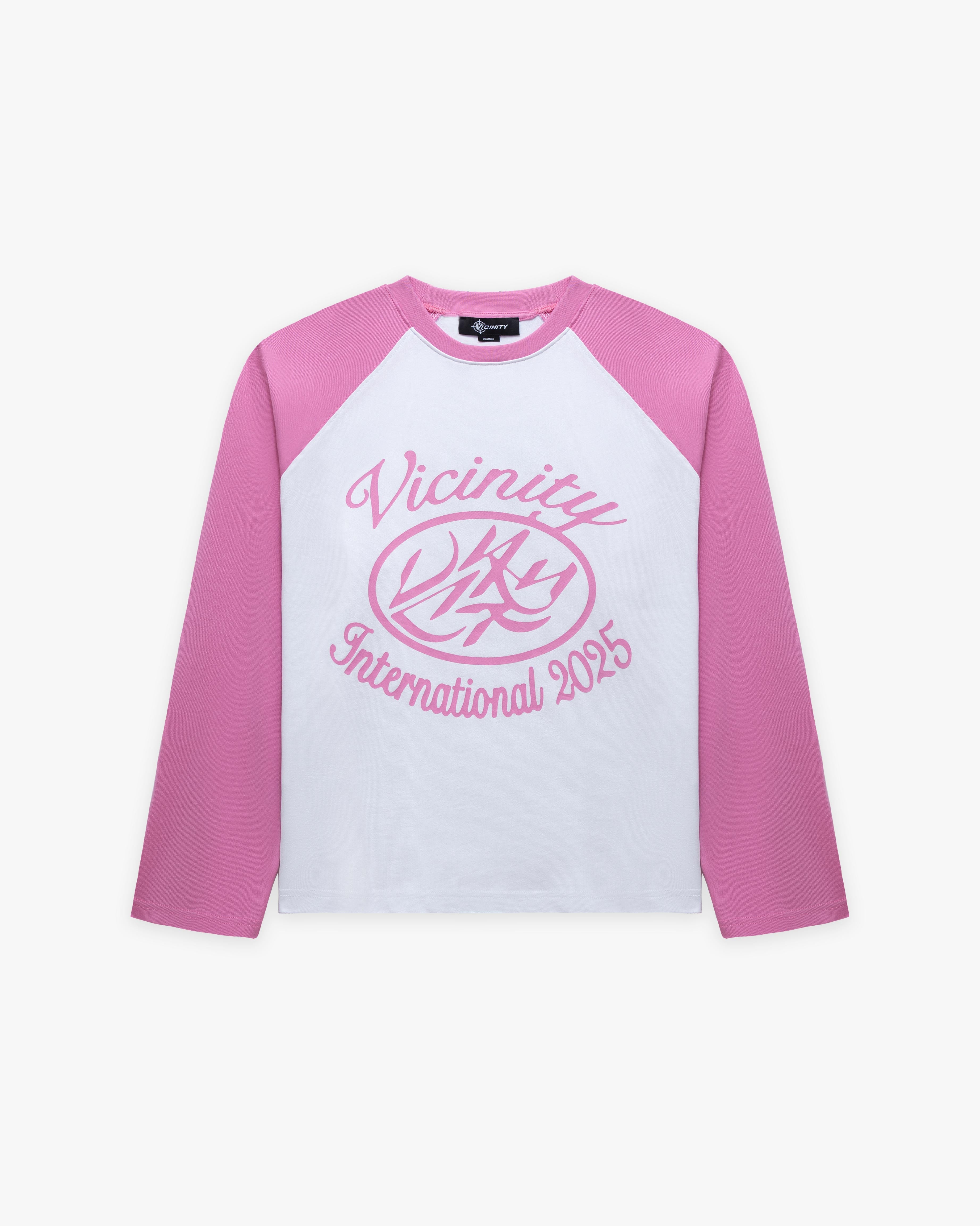 INTERNATIONAL LONGSLEEVE WHITE/PINK
