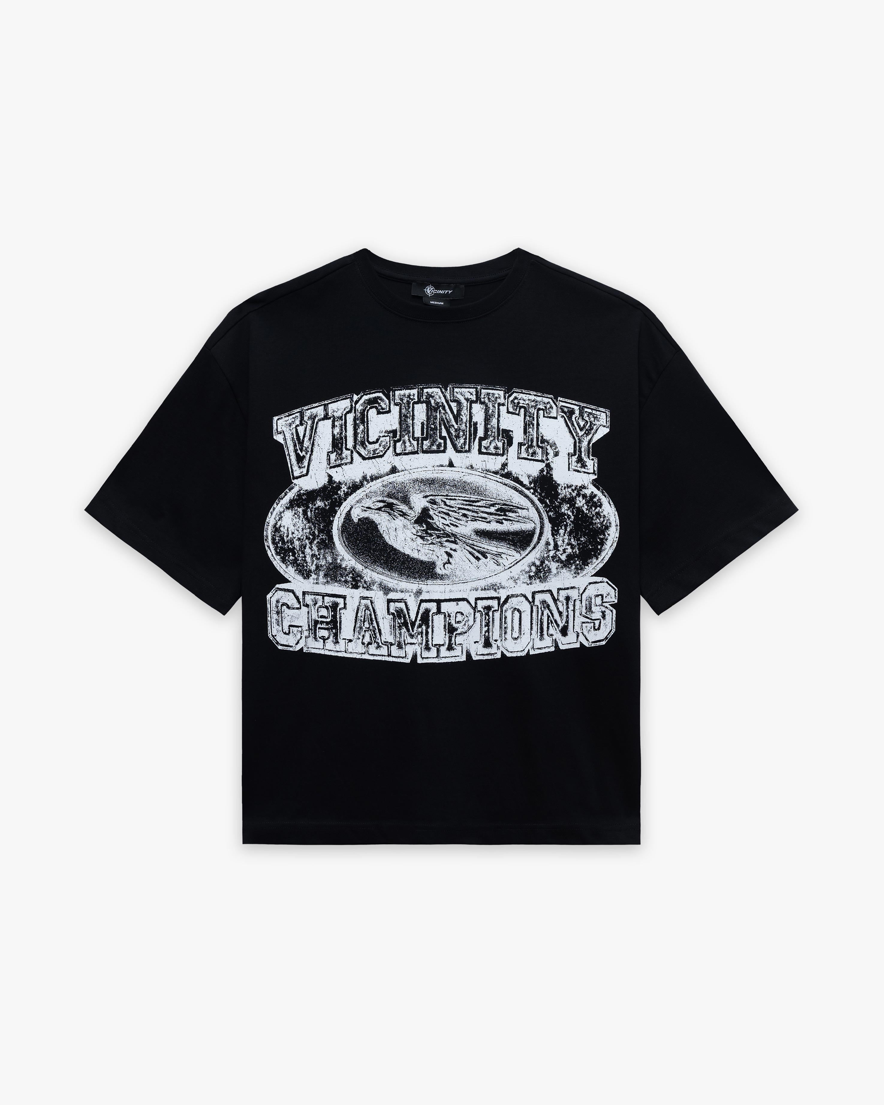 CHAMP EMBLEM TEE WHITE/BLACK