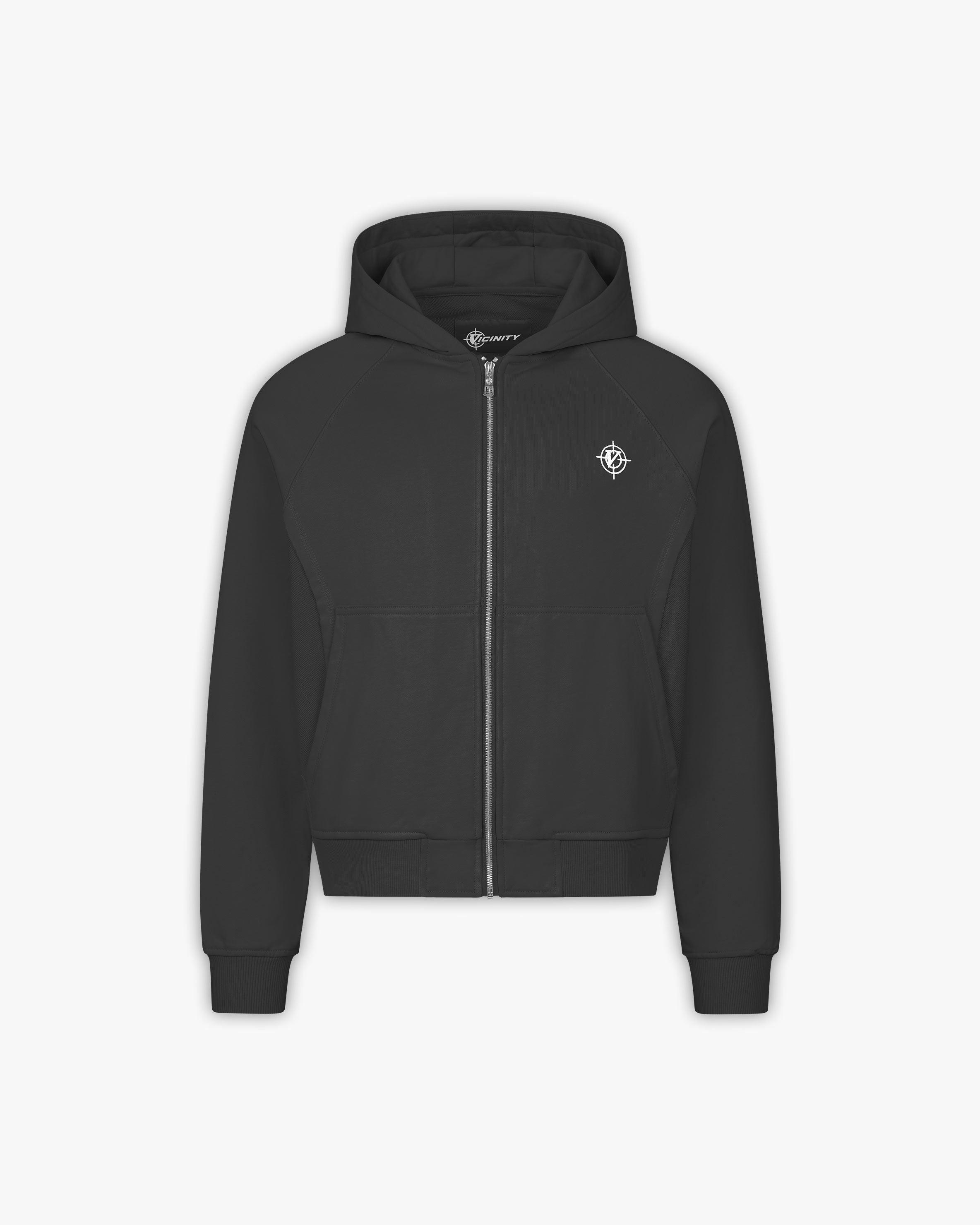 INSIDE OUT ZIP HOODIE ASH GREY (OLD SIZING)