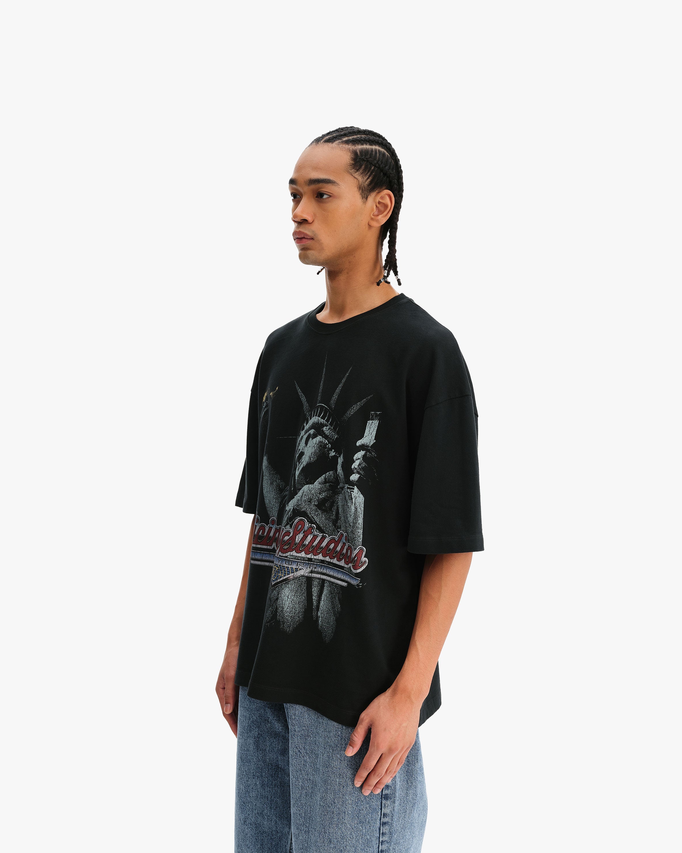 LADY LIBERTY TEE VINTAGE WASH