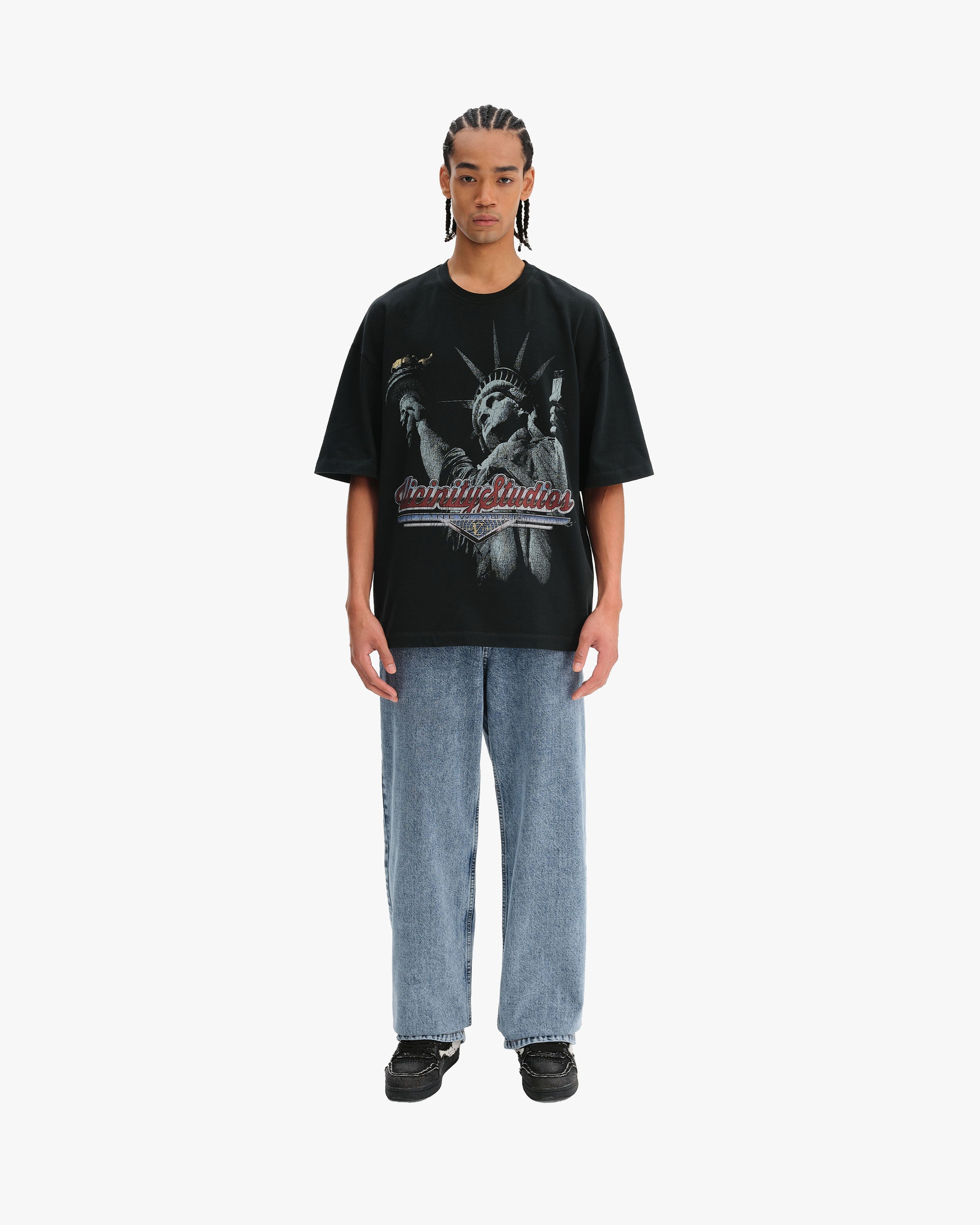 LADY LIBERTY TEE VINTAGE WASH