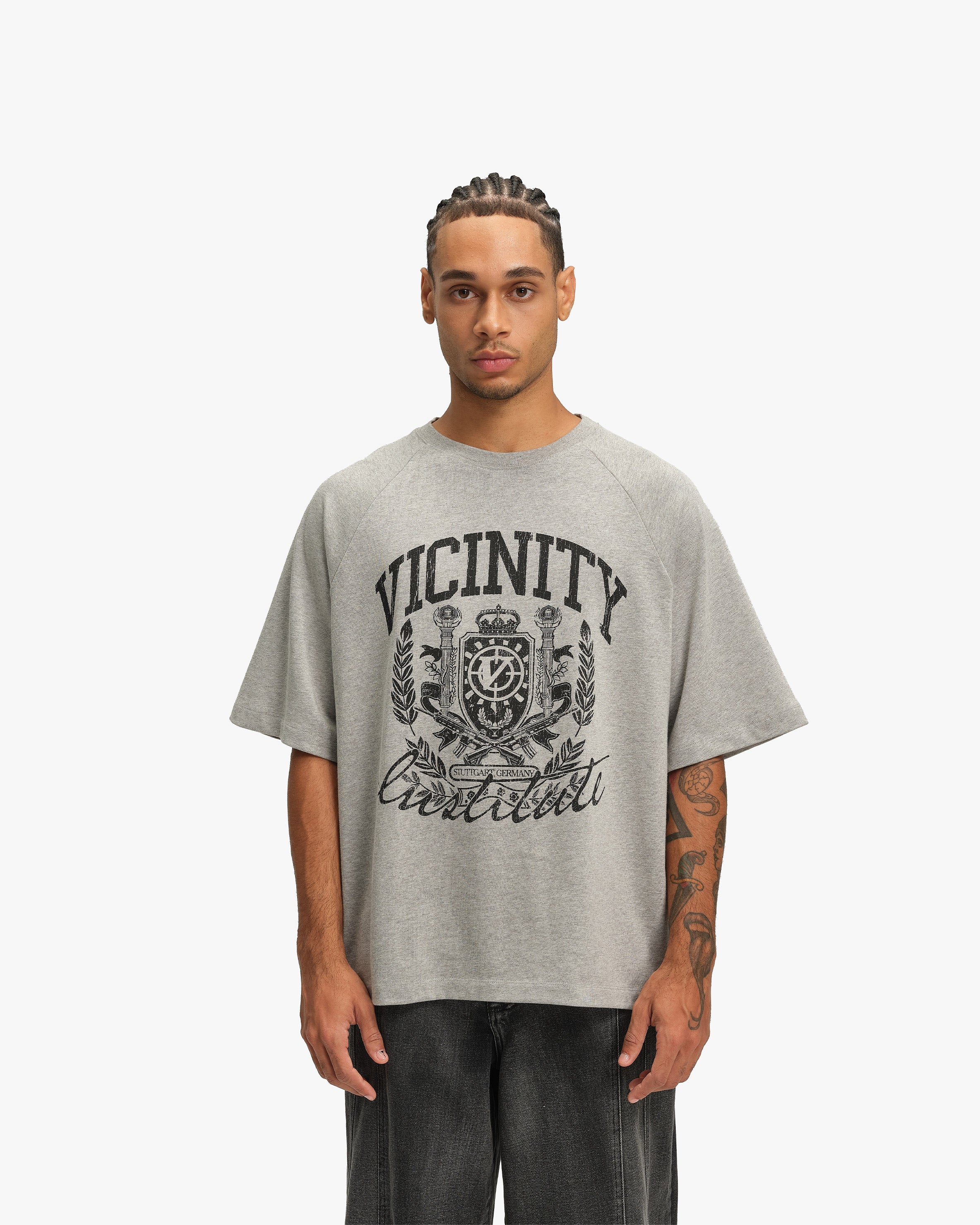 INSTITUTE TEE GREY MELANGE
