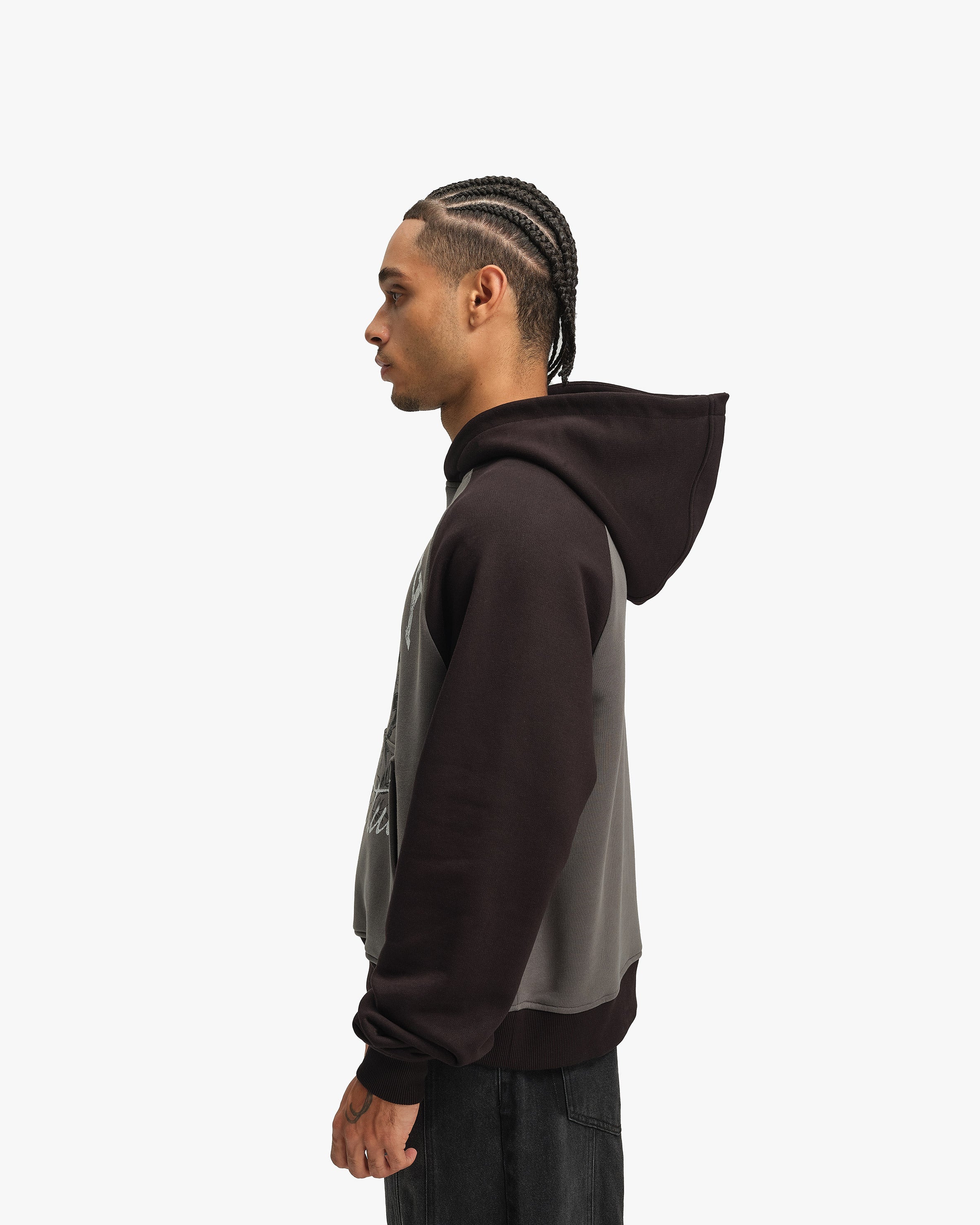 INSTITUTE HOODIE GREY/BLACK