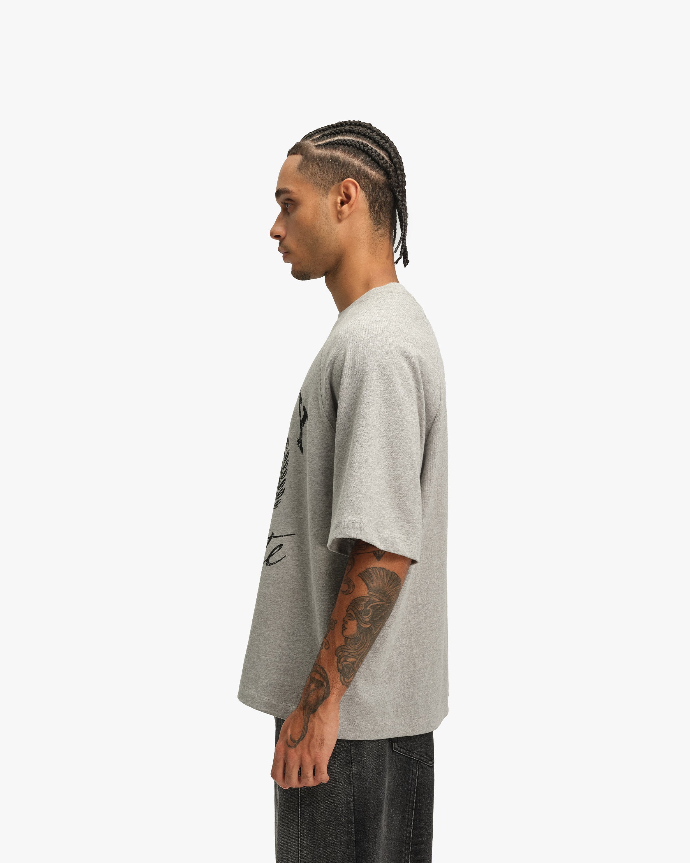 INSTITUTE TEE GREY MELANGE