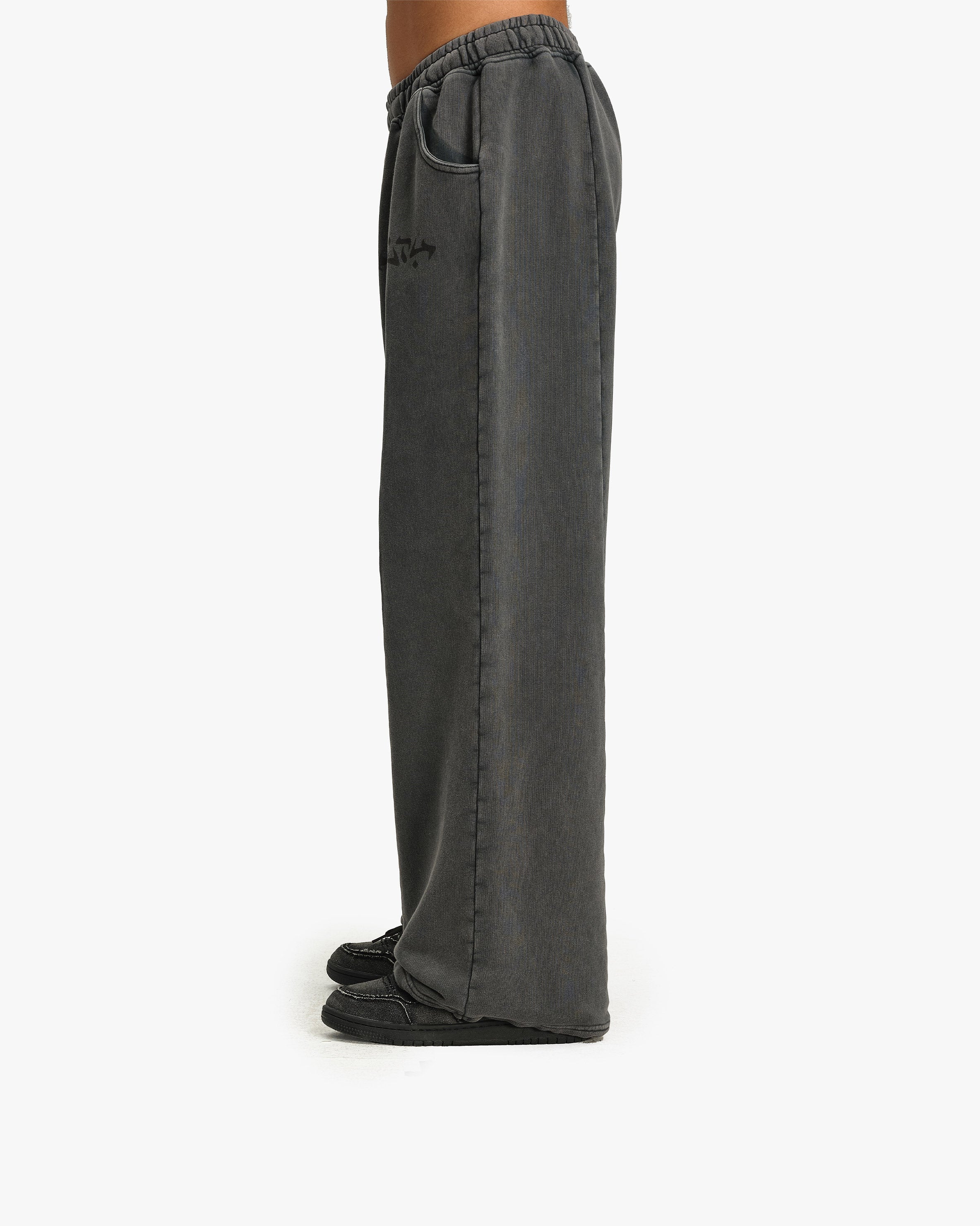 ACID WASHED JOGGER DARK GREY