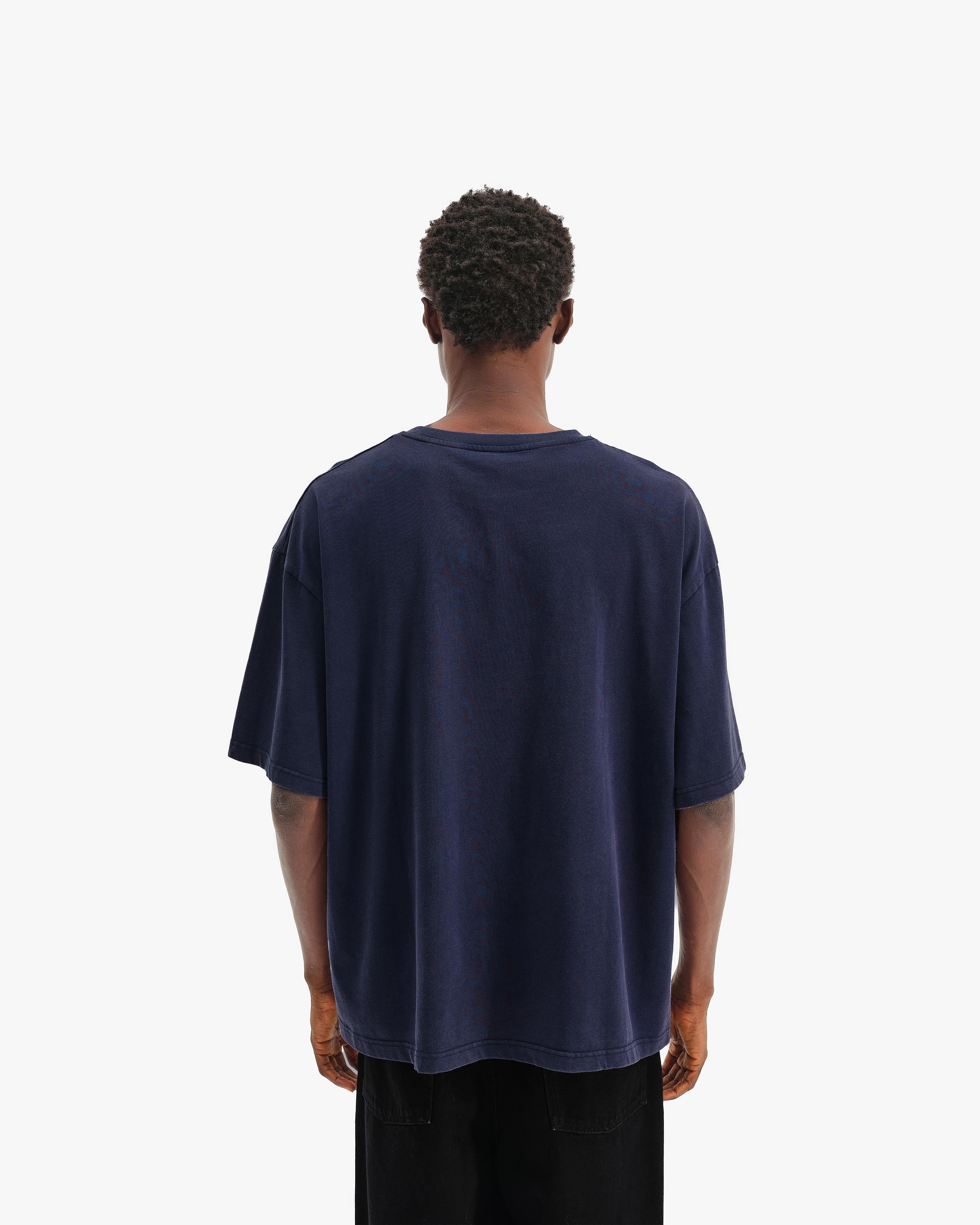PASSPORT TEE WASHED BLUE
