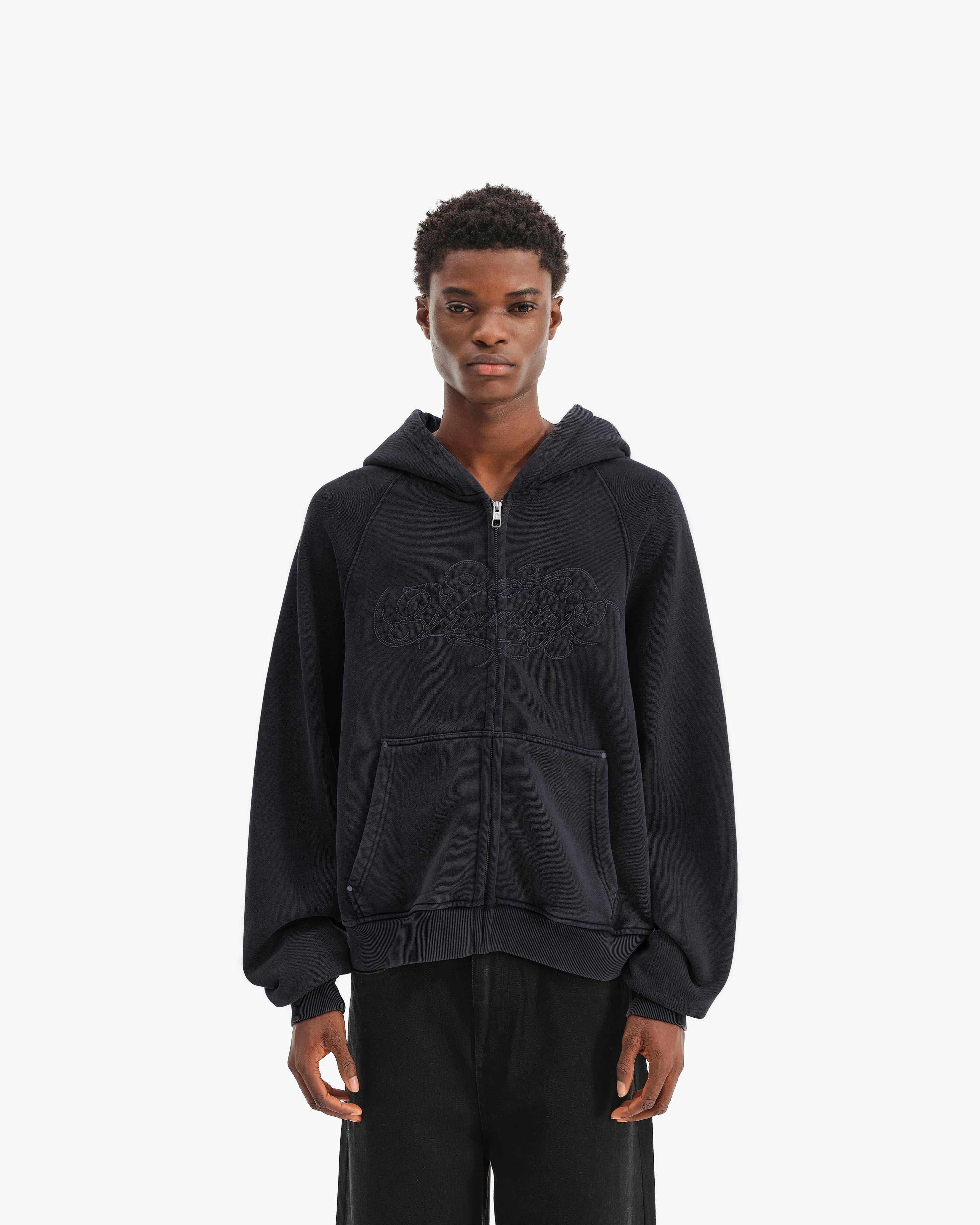 SIGNATURE ZIP HOODIE VINTAGE BLACK