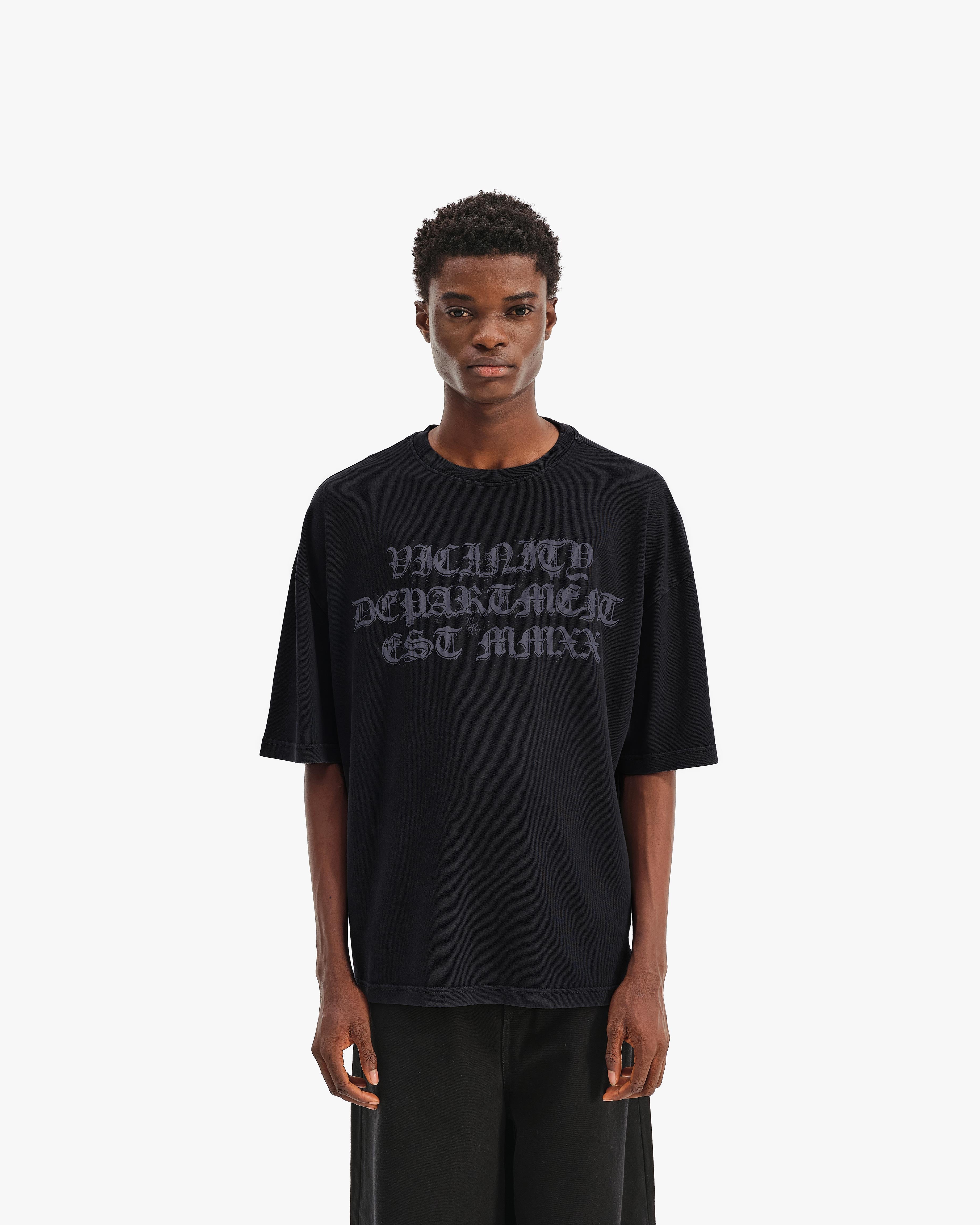 GOTH DEPT TEE VINTAGE BLACK