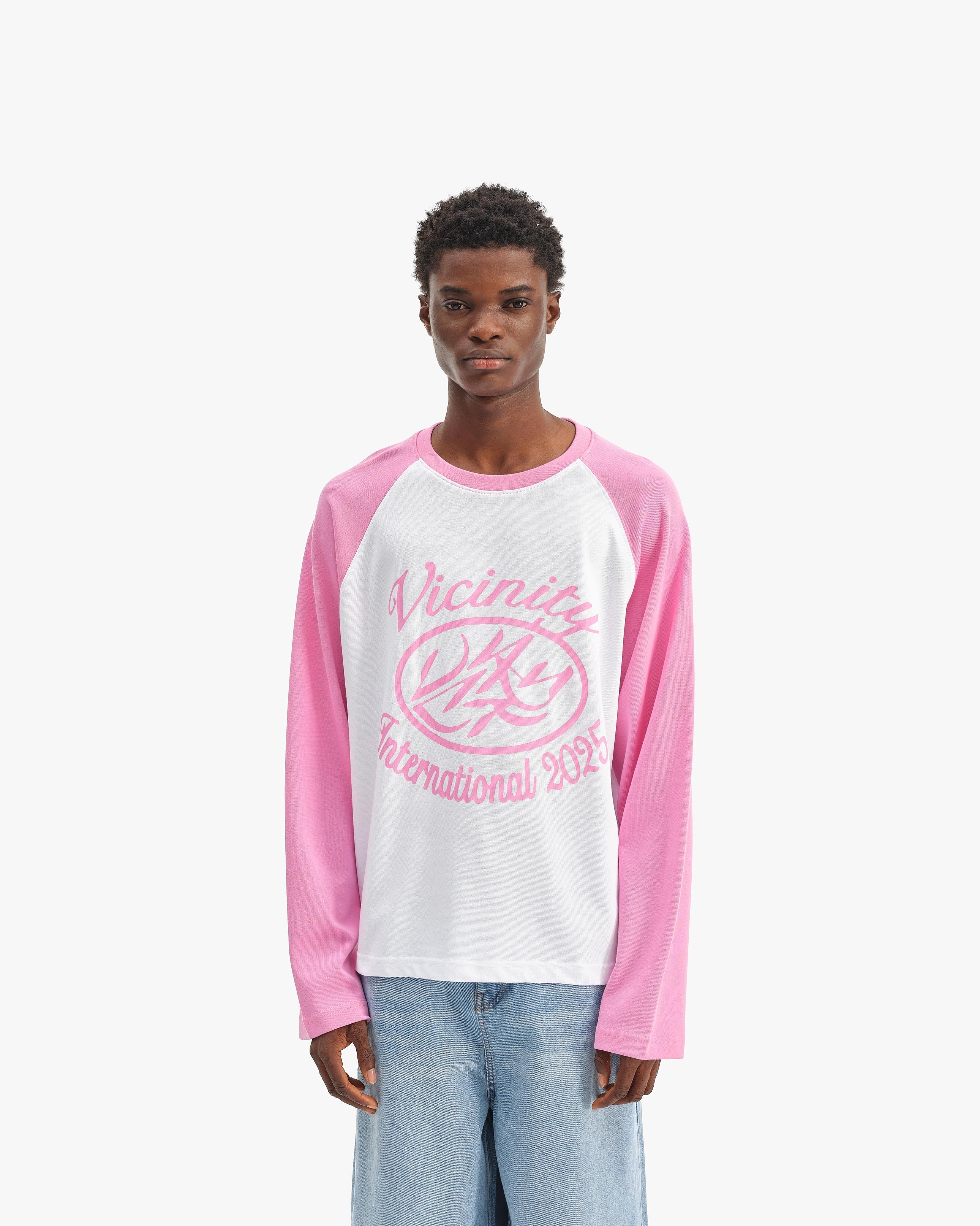 INTERNATIONAL LONGSLEEVE WHITE/PINK