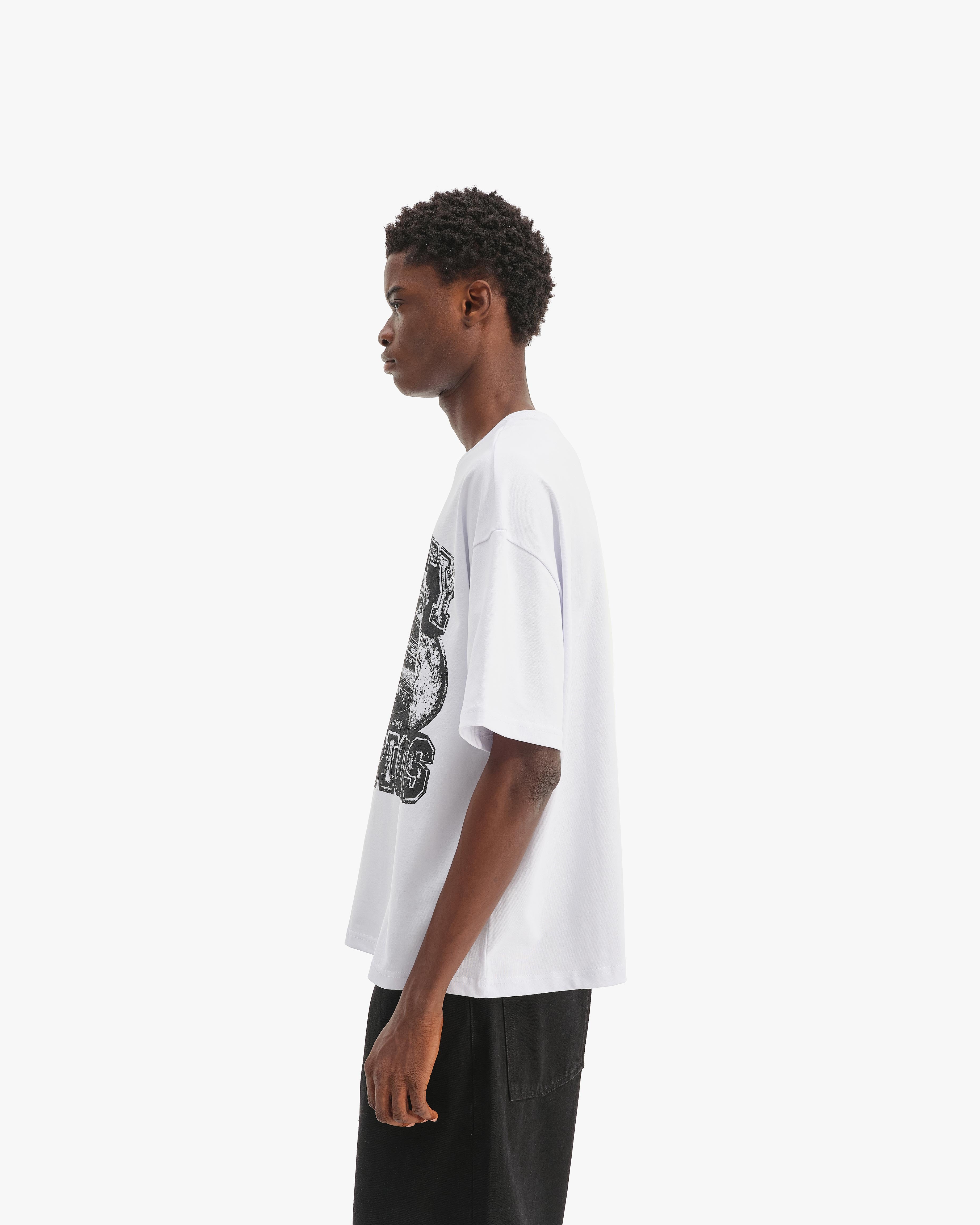 CHAMP EMBLEM TEE BLACK/WHITE