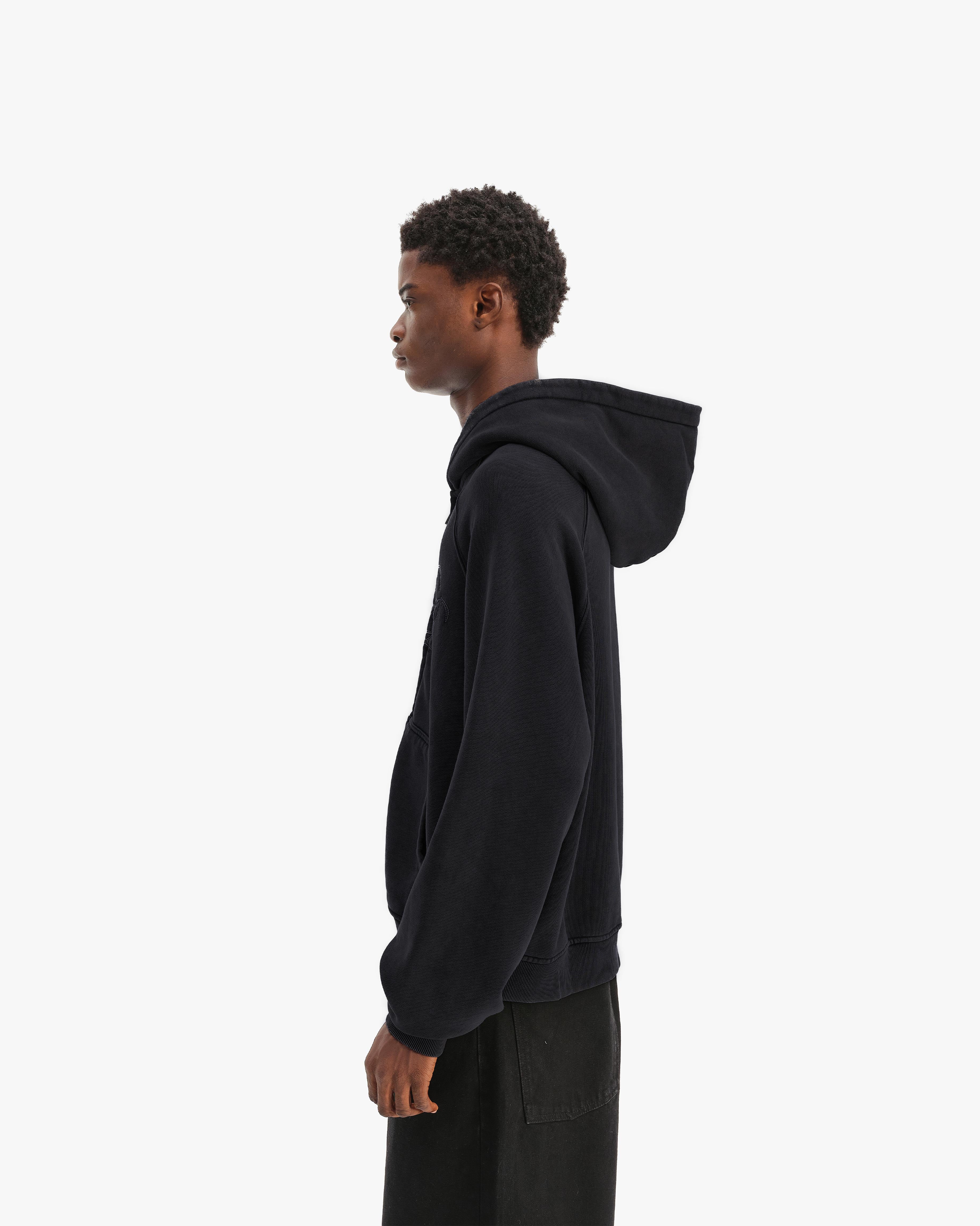 SIGNATURE ZIP HOODIE VINTAGE BLACK