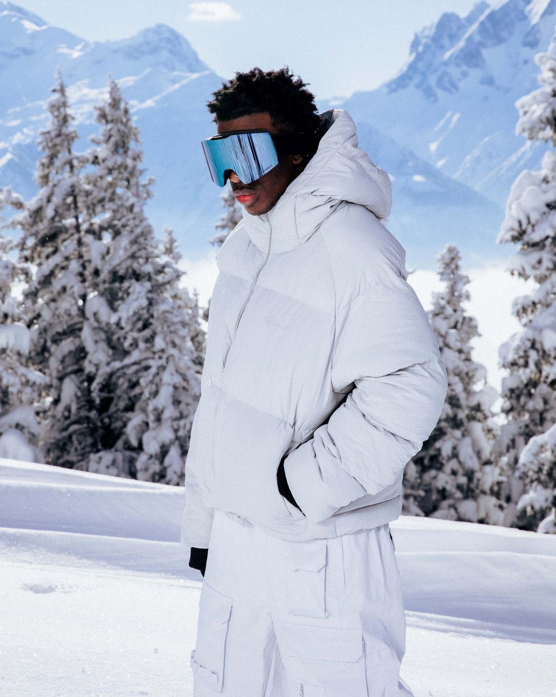 PUFFER JACKET LIGHT GREY