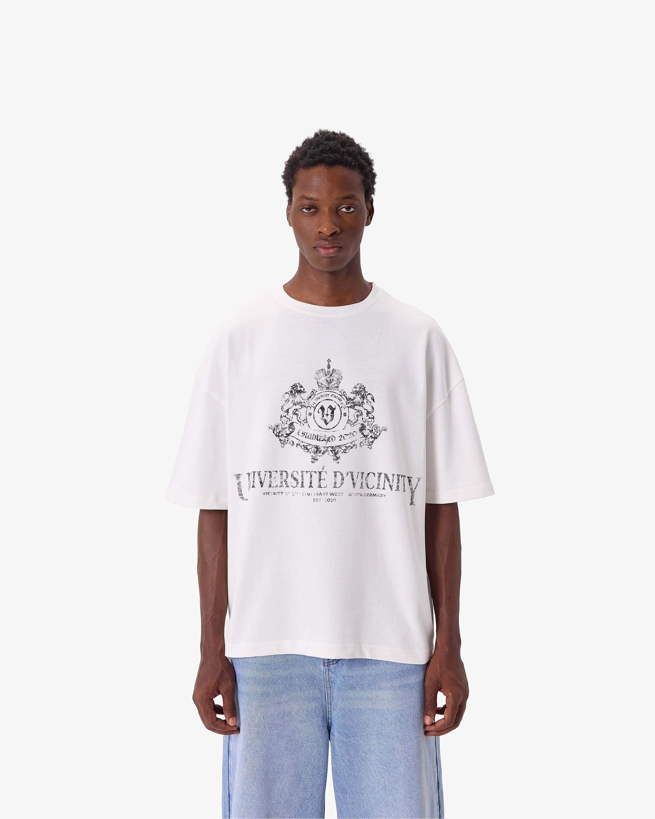 UNIVERSITE D' VICINITY TEE WHITE
