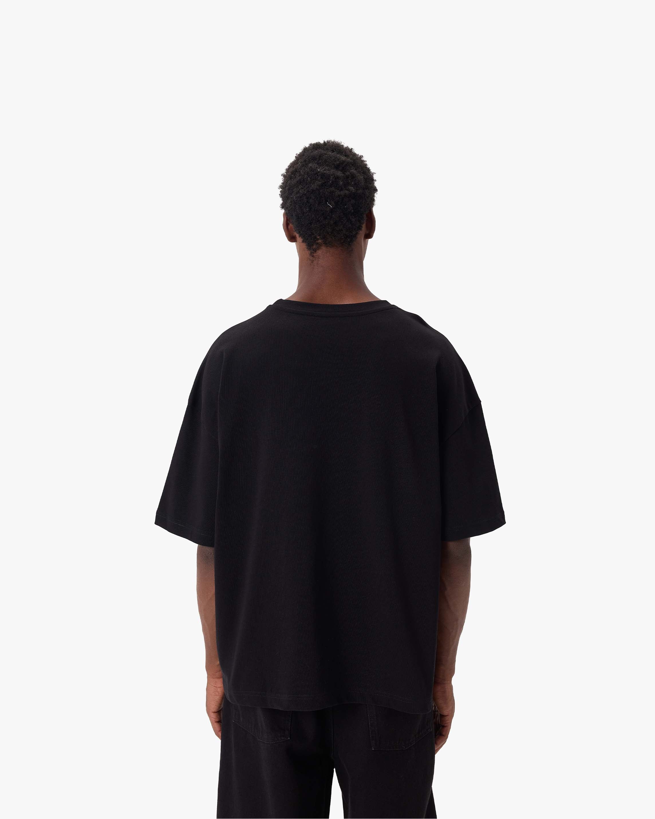 DRAWN SCRIPT TEE BLACK