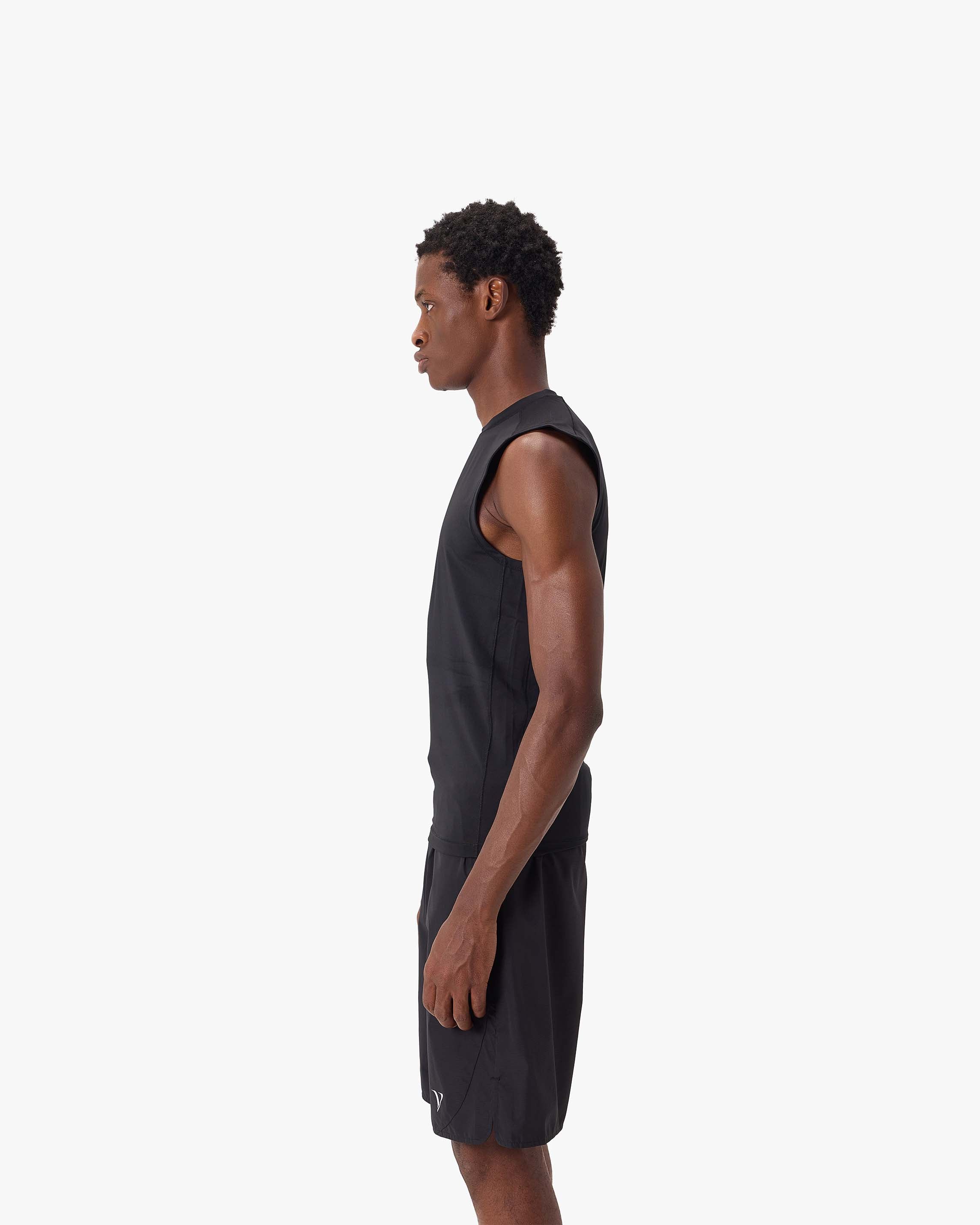 ACTIVEWEAR COMPRESSION TANKTOP BLACK