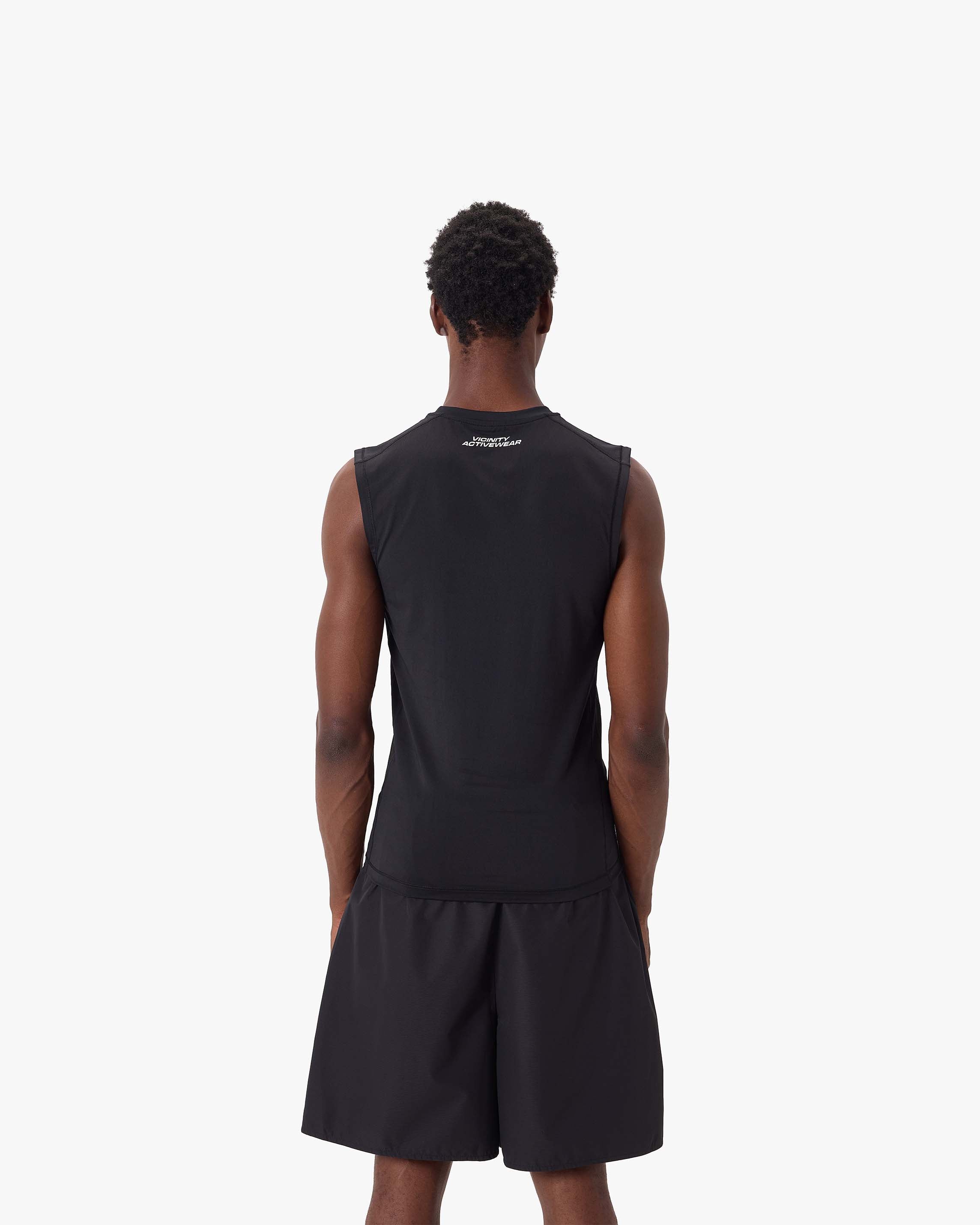 ACTIVEWEAR COMPRESSION TANKTOP BLACK