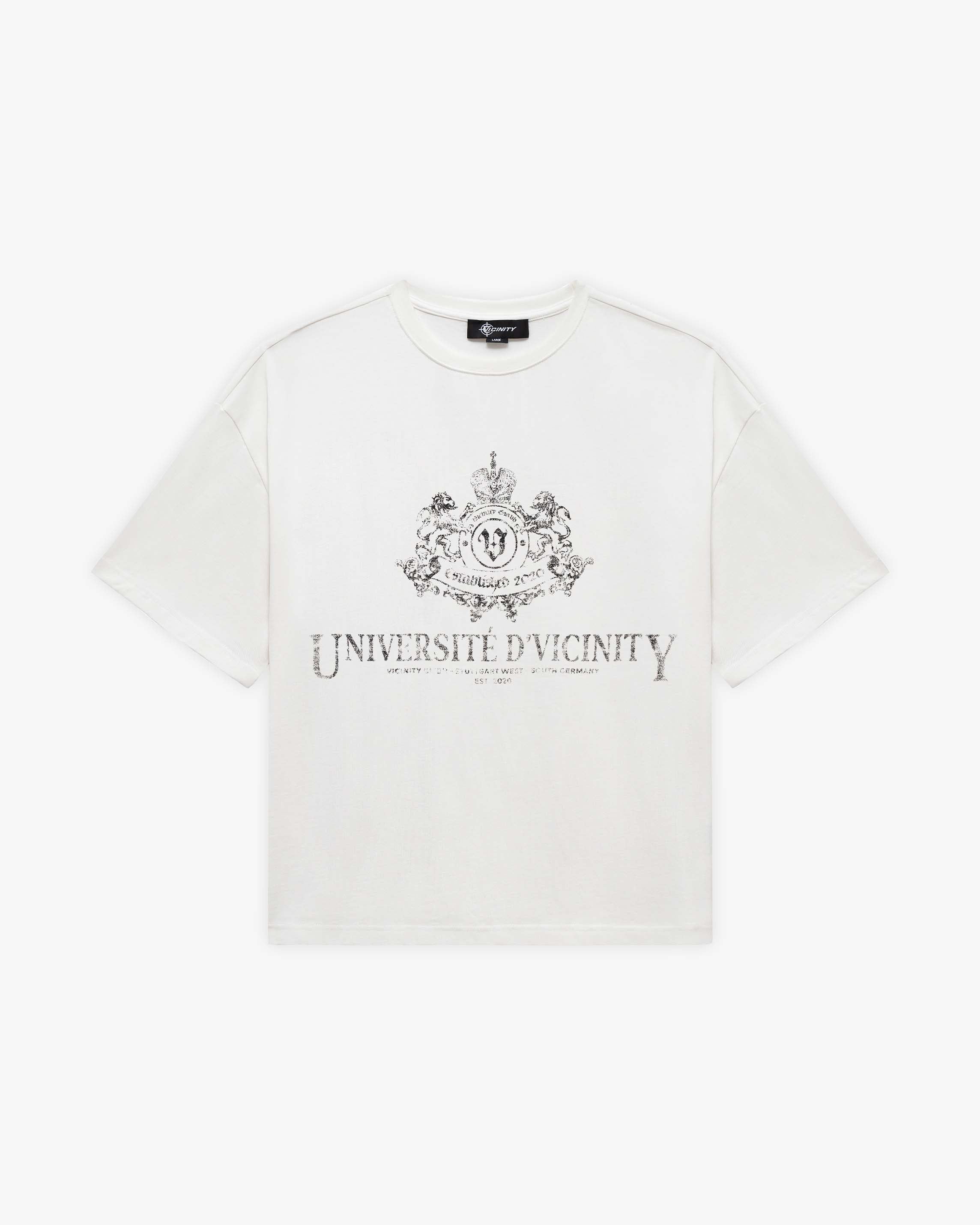 UNIVERSITE D' VICINITY TEE WHITE