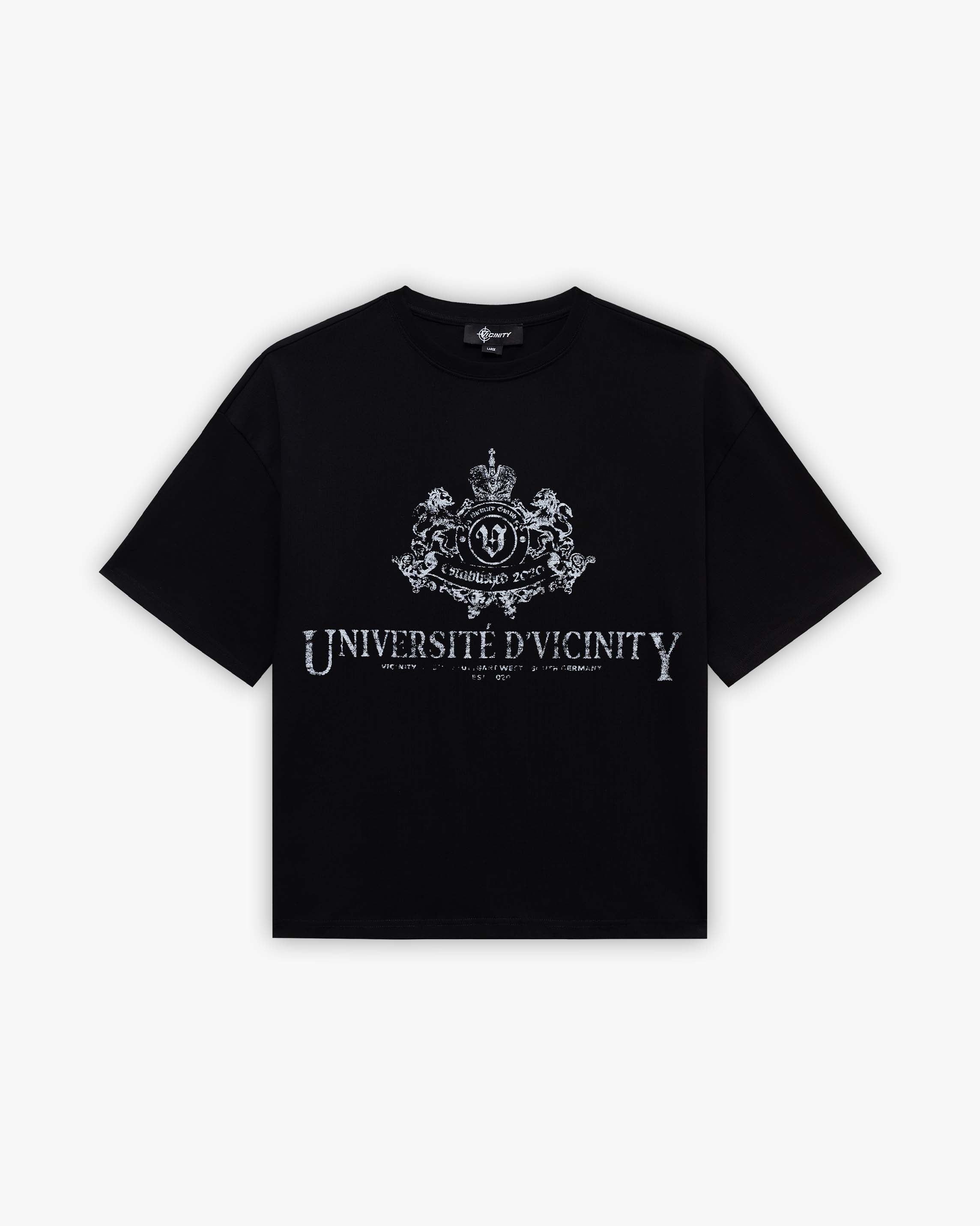 UNIVERSITE D' VICINITY TEE BLACK