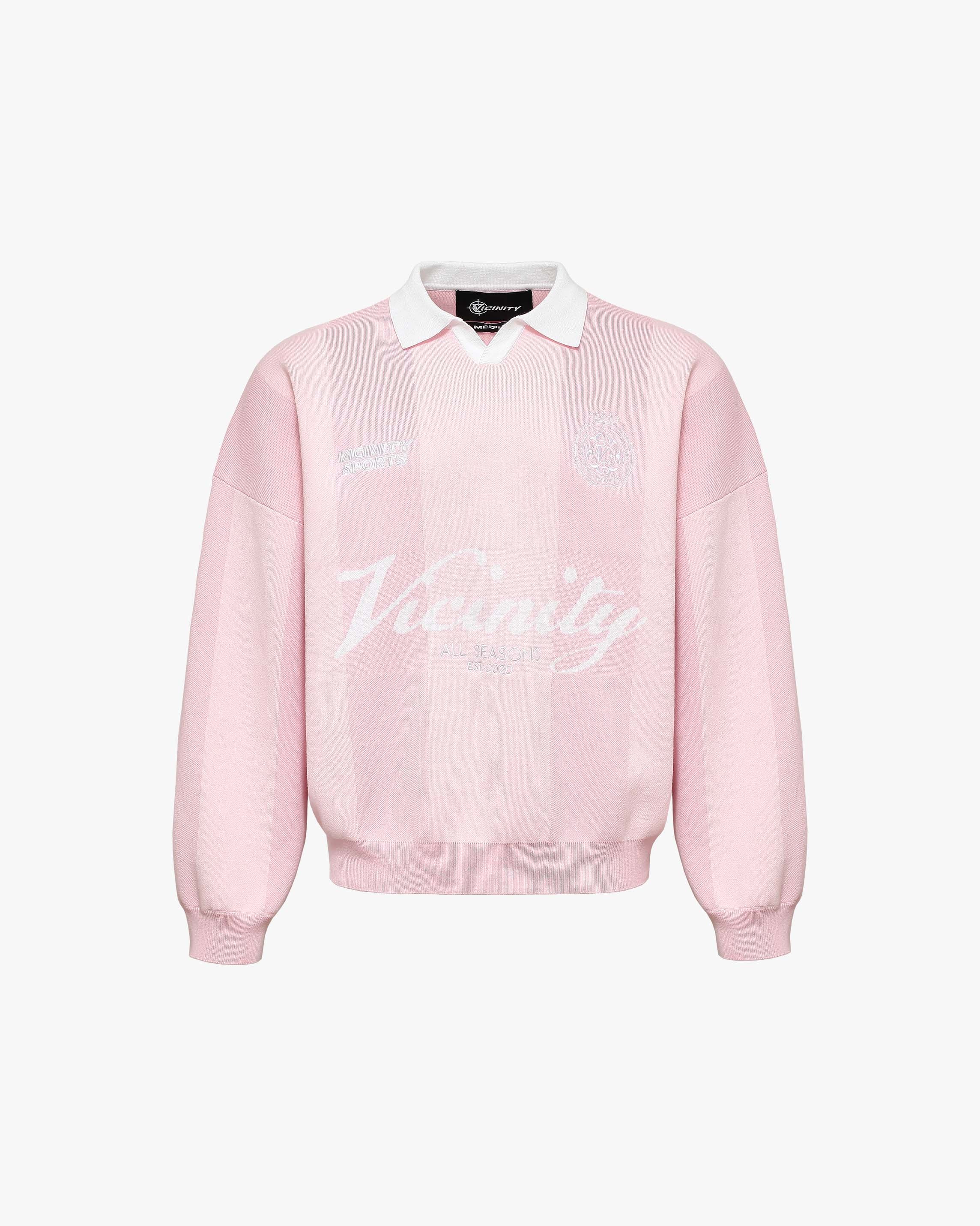SPORTS TEAM JERSEY KNIT PINK
