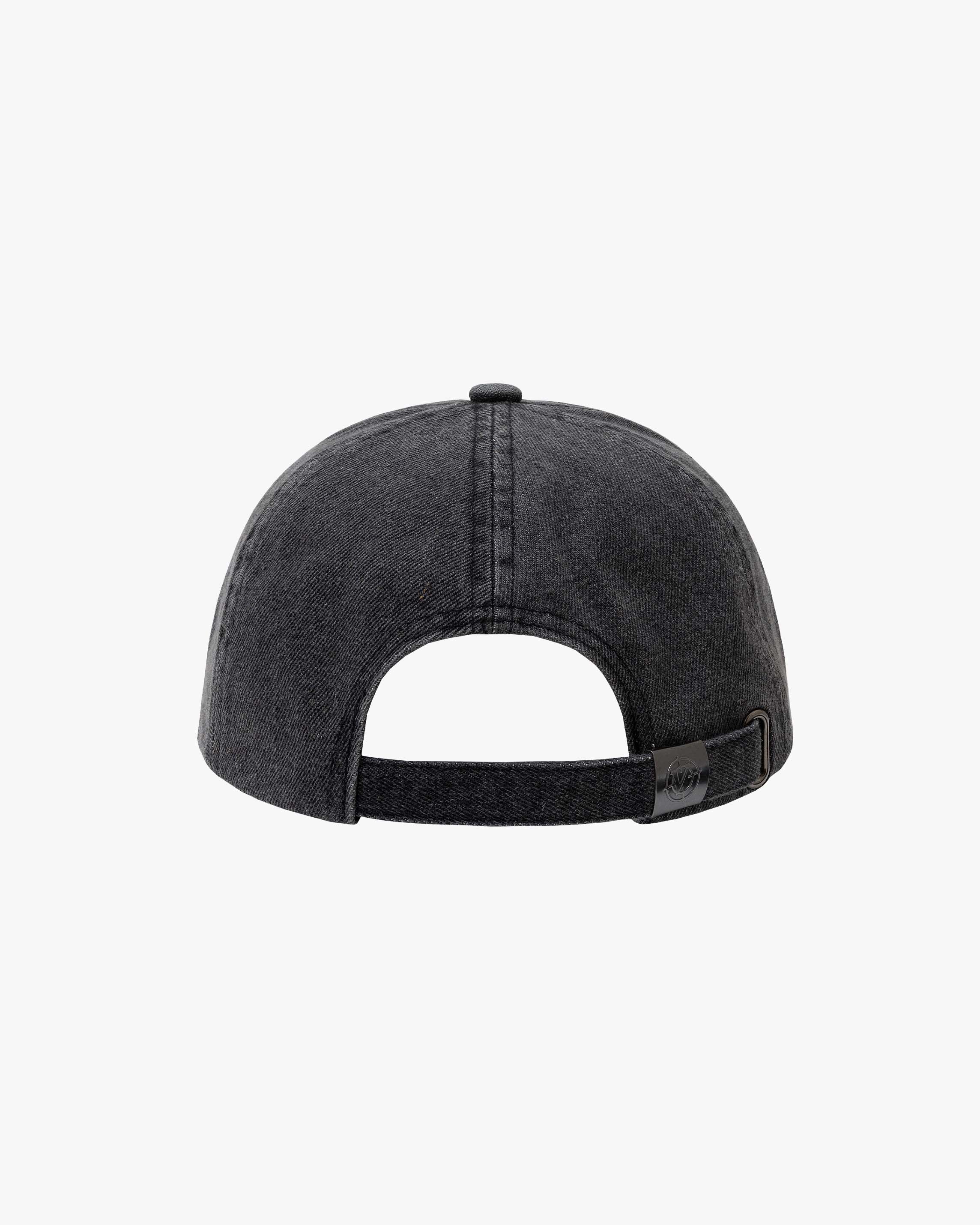 ORNAMENT DENIM CAP BLACK