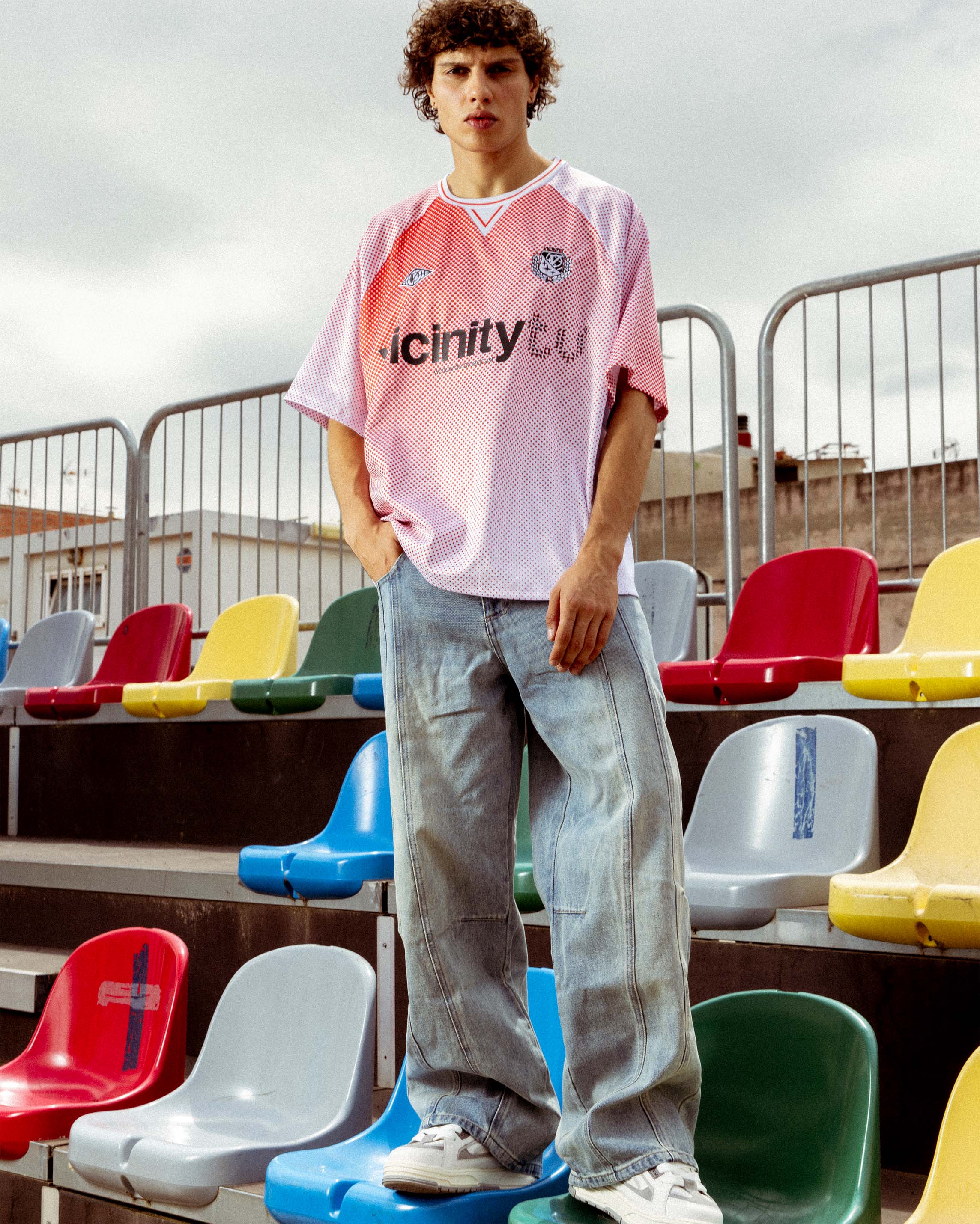 PERFORMANCE JERSEY DOTTED ORANGE